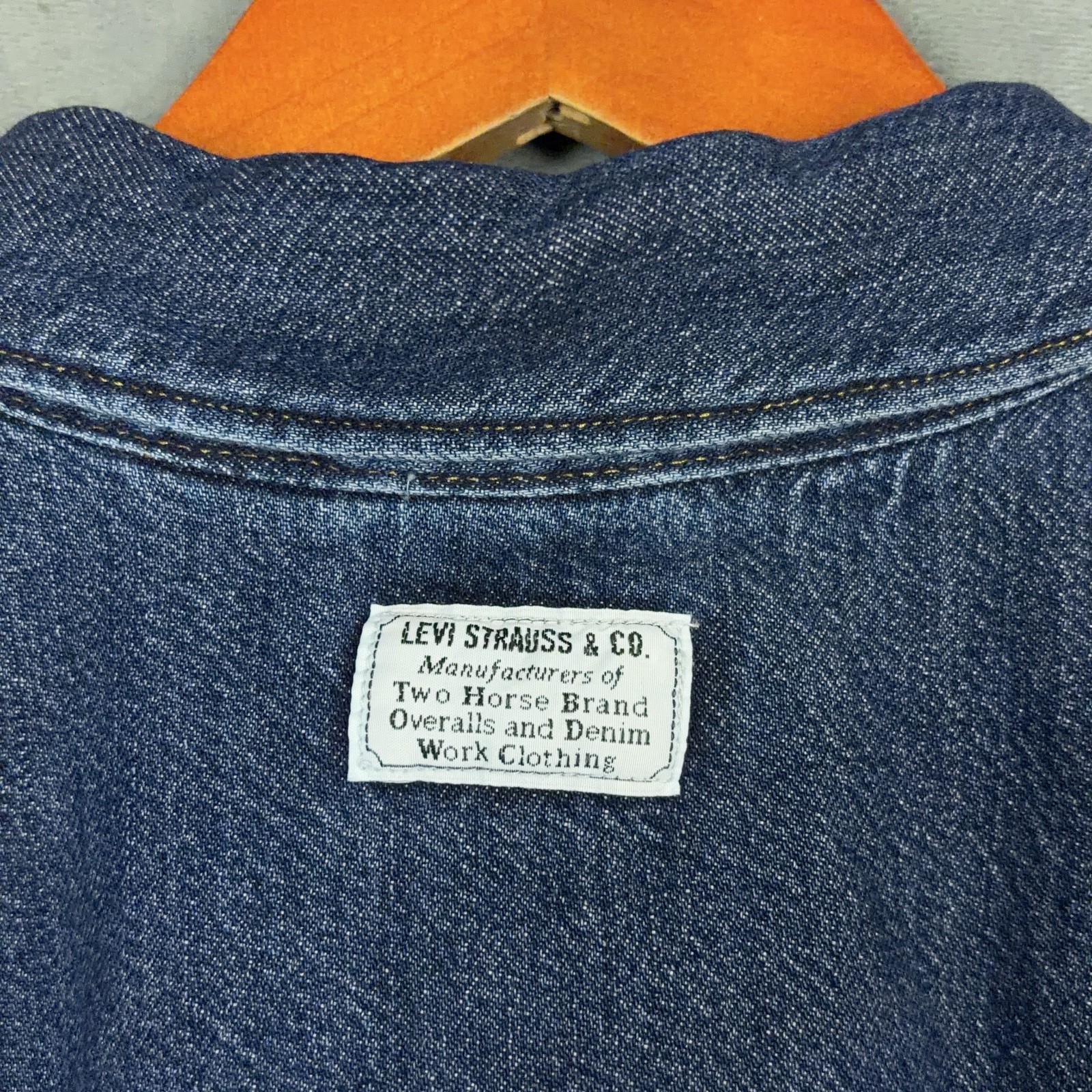 Levis Western Denim Pearl Snap Mini Dress Womens Size Medium Cowgirl Americana