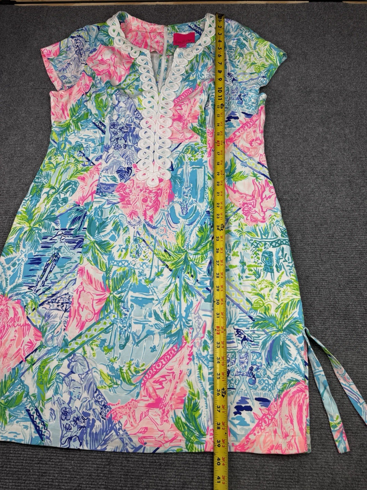 Lilly Pulitzer CASIDY STRETCH SHIFT DRESS Multi Bohemian Queen Pink Blue 16