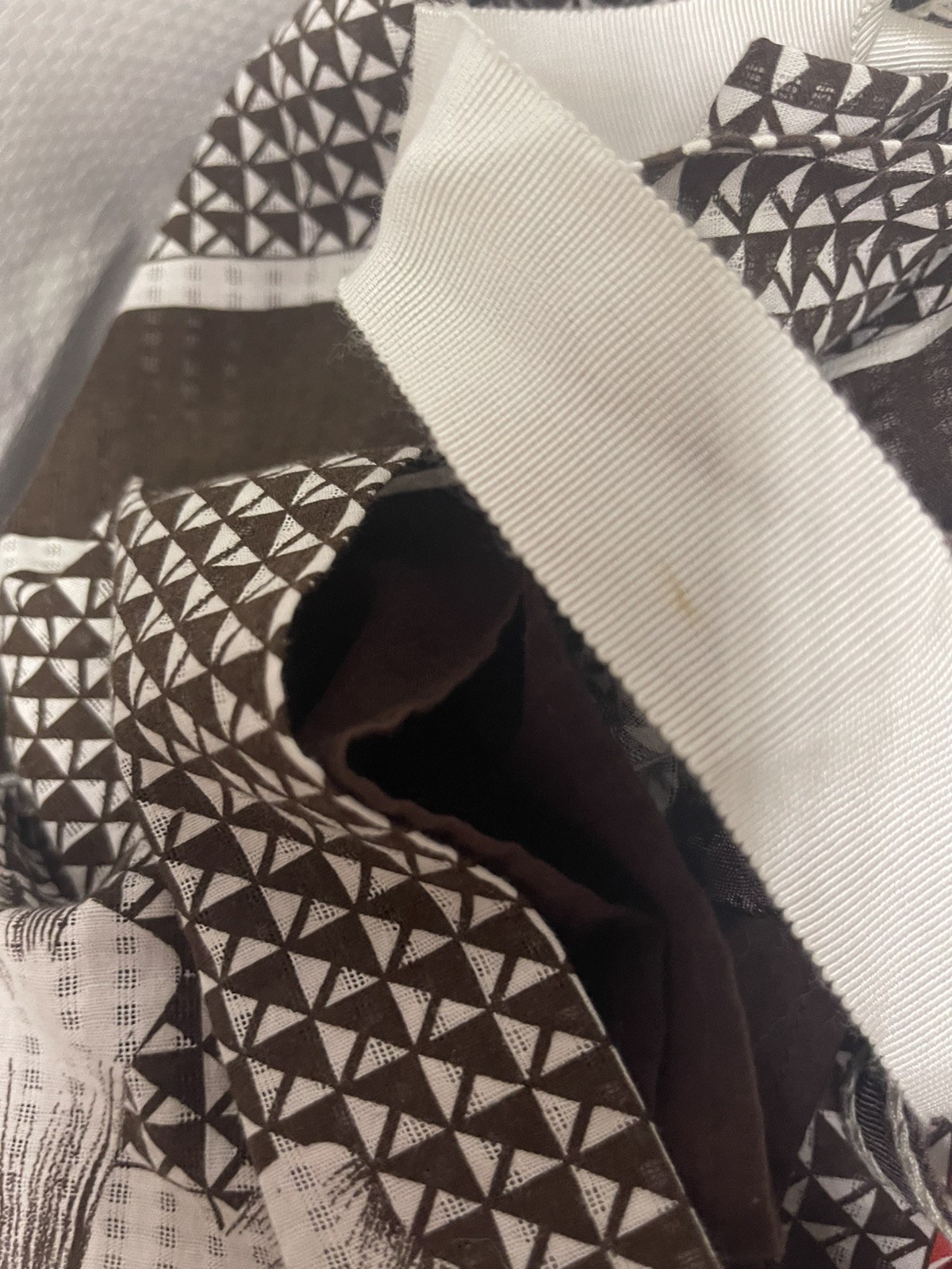 Anthropologie Edme & Esyllte Sz 8 Brown White Halter Dress Sleeveless Tie A Line