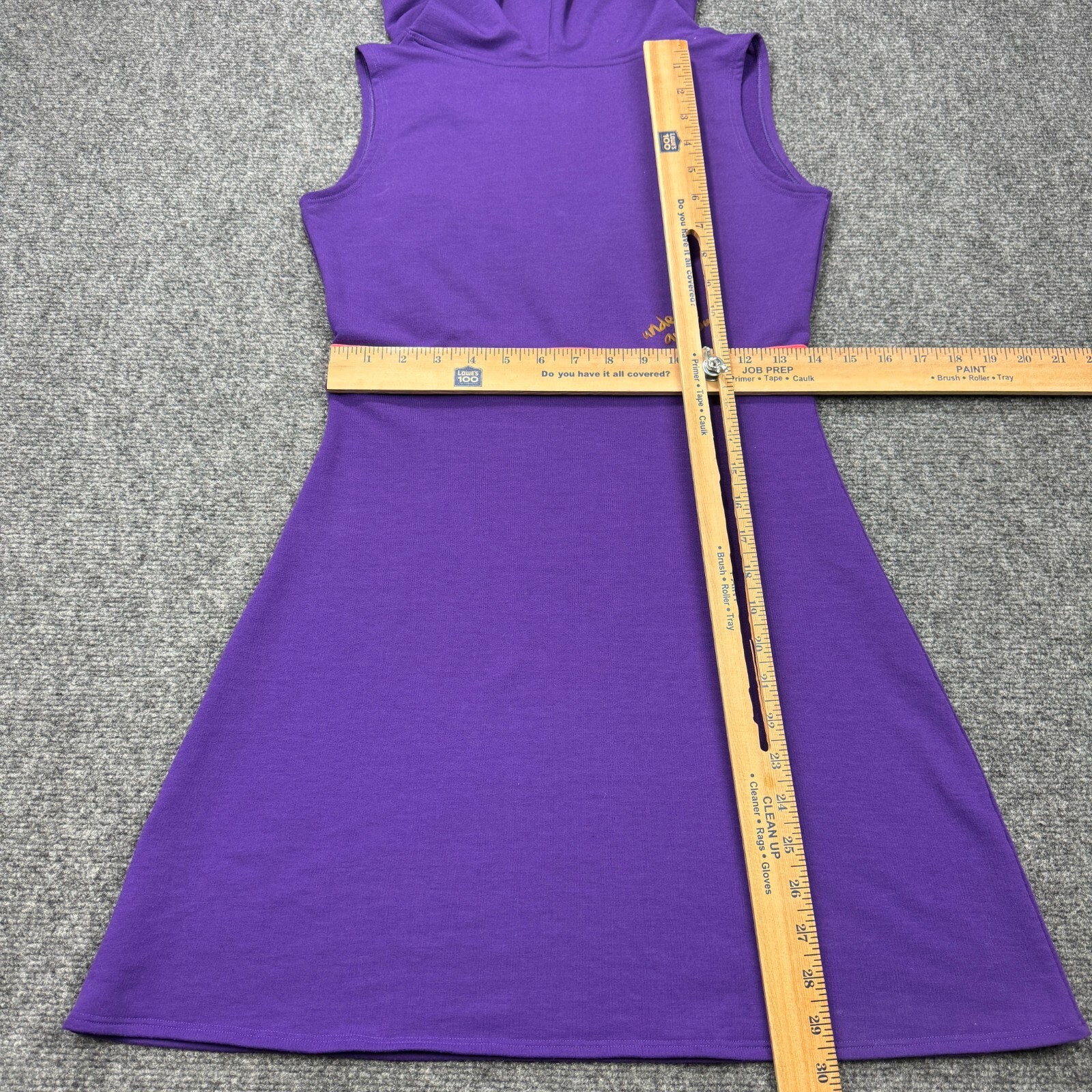 Under Armour Cover Up Womens Extra Small Purple Hoodie Tunic Coverup Dress
