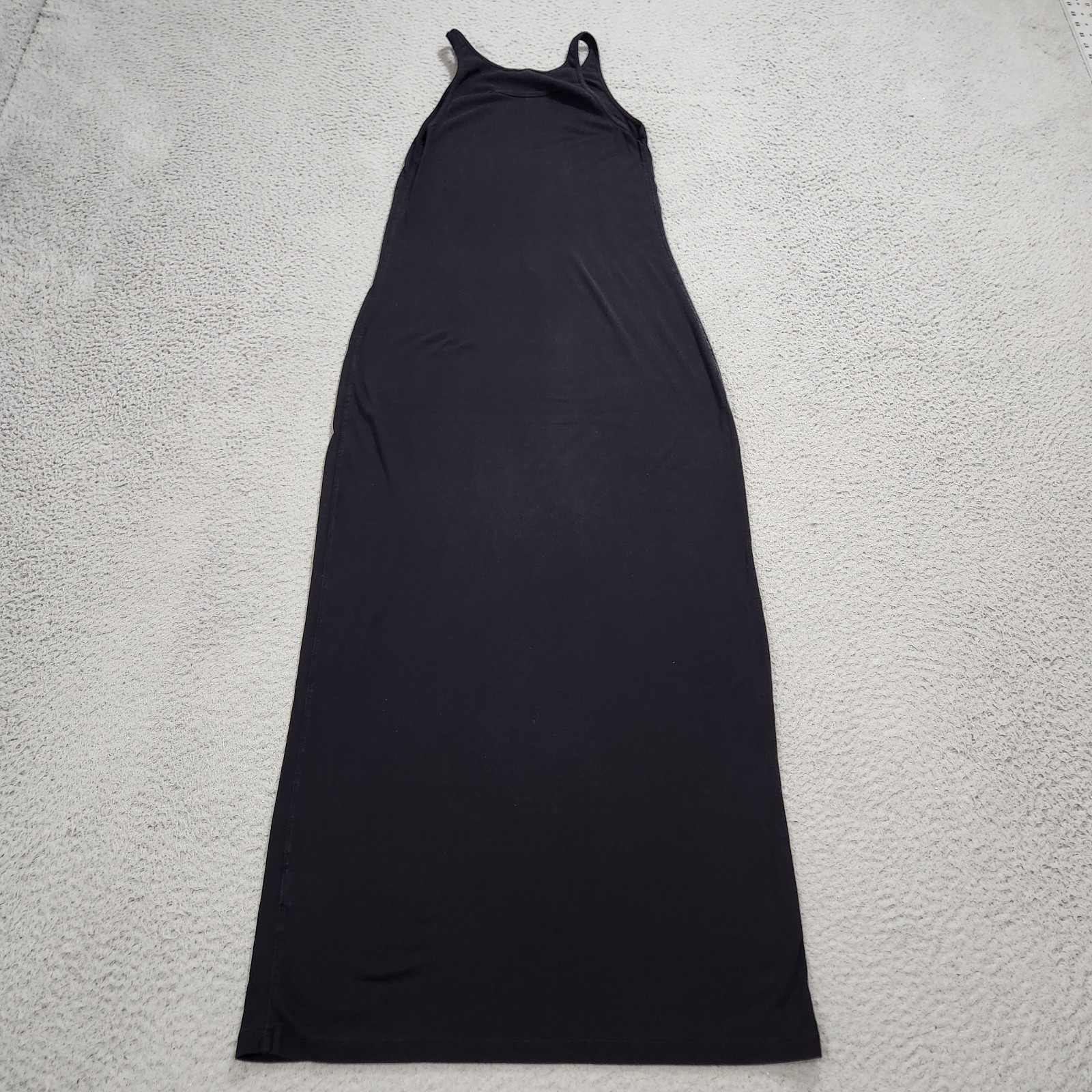Stateside Dress Womens Medium Black Tank Midi Stretch Minimalist US Made