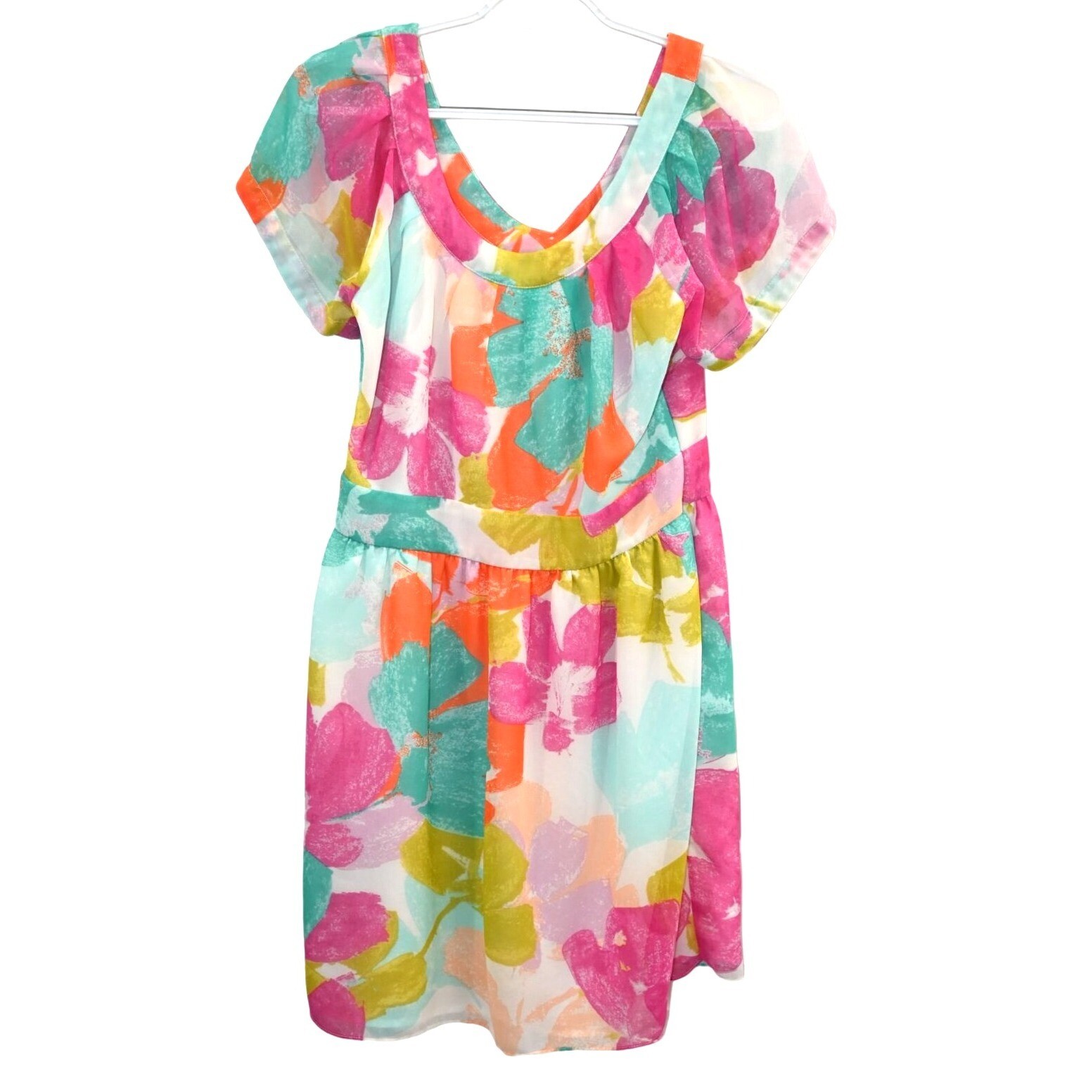 M M Couture Womens Short Sleeve Mini Dress Size Medium