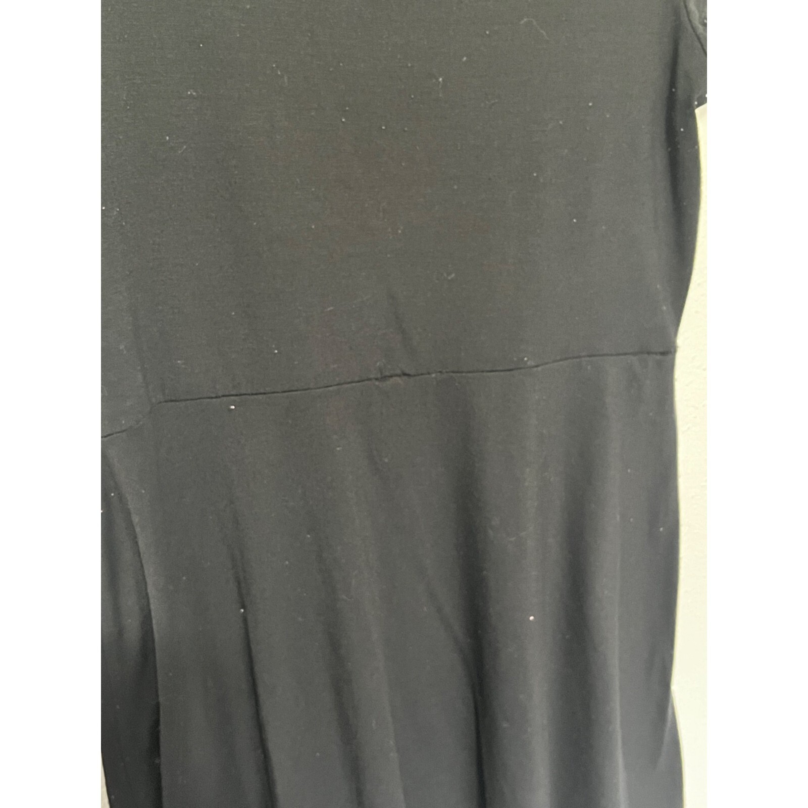 Joe Boxer Knit Mini Dress Black with non belted waistline Womans size M