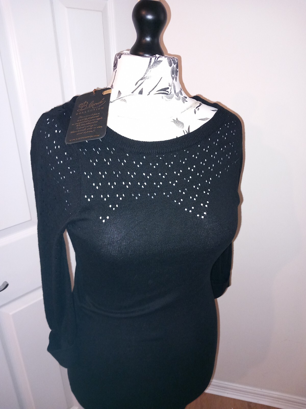 Bnwt Blend Collection Knitted Dress Uk 10 Smart Style Bracelet Length Sleeves
