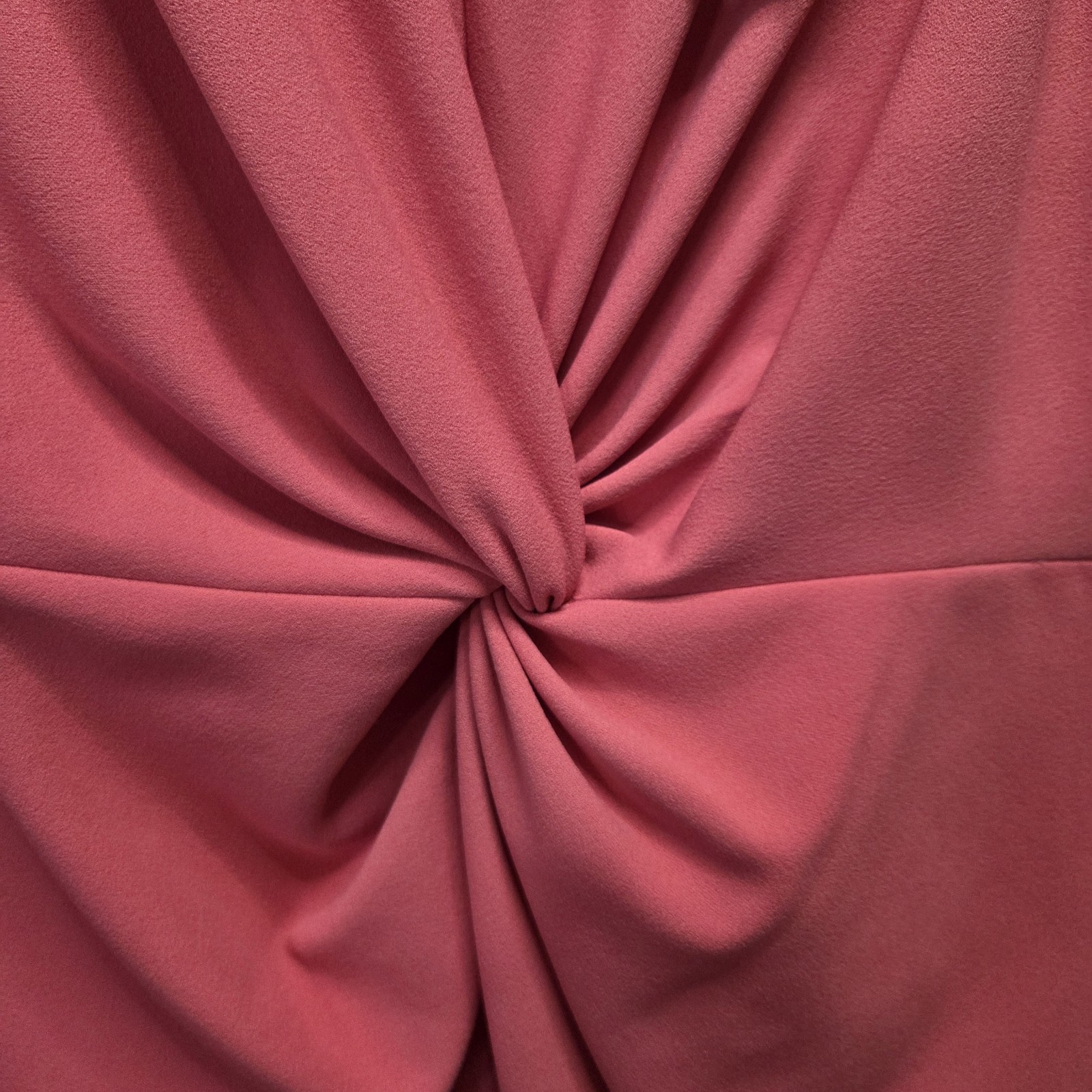 Donna Karan New York Designer Sheath Dress Sz 14 Hot Pink Twist Front NWT