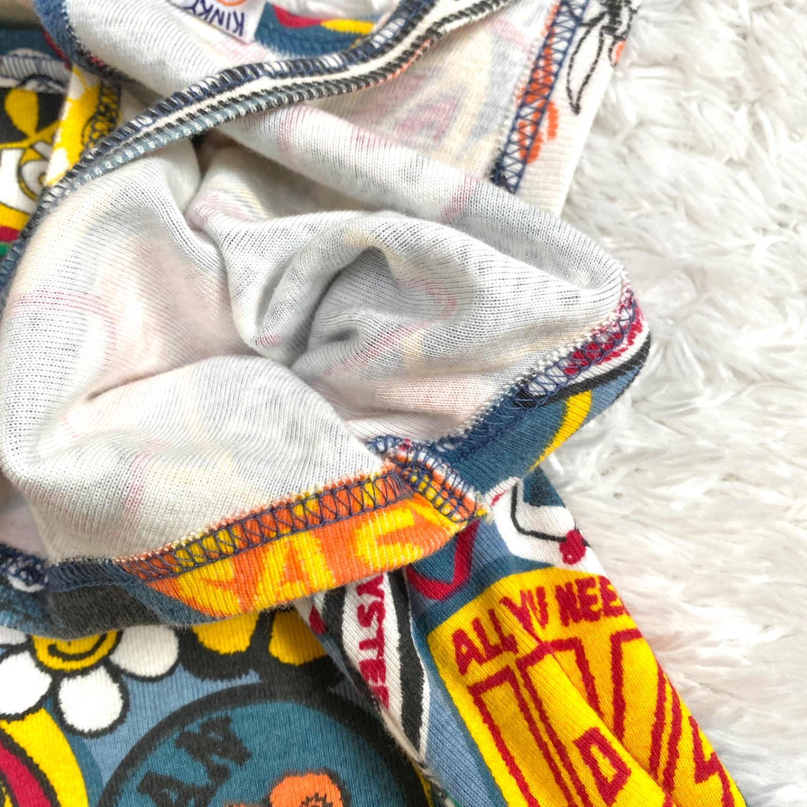 Hysteric Glamour Y2K Sticker Patch All-Over Print Cotton Camisole Slip Dress