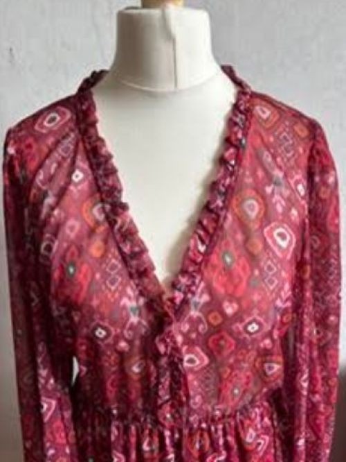 NEW WITHOUT TAGS Red/Pink/Orange/Green/White Regular Size S Dress from Zara