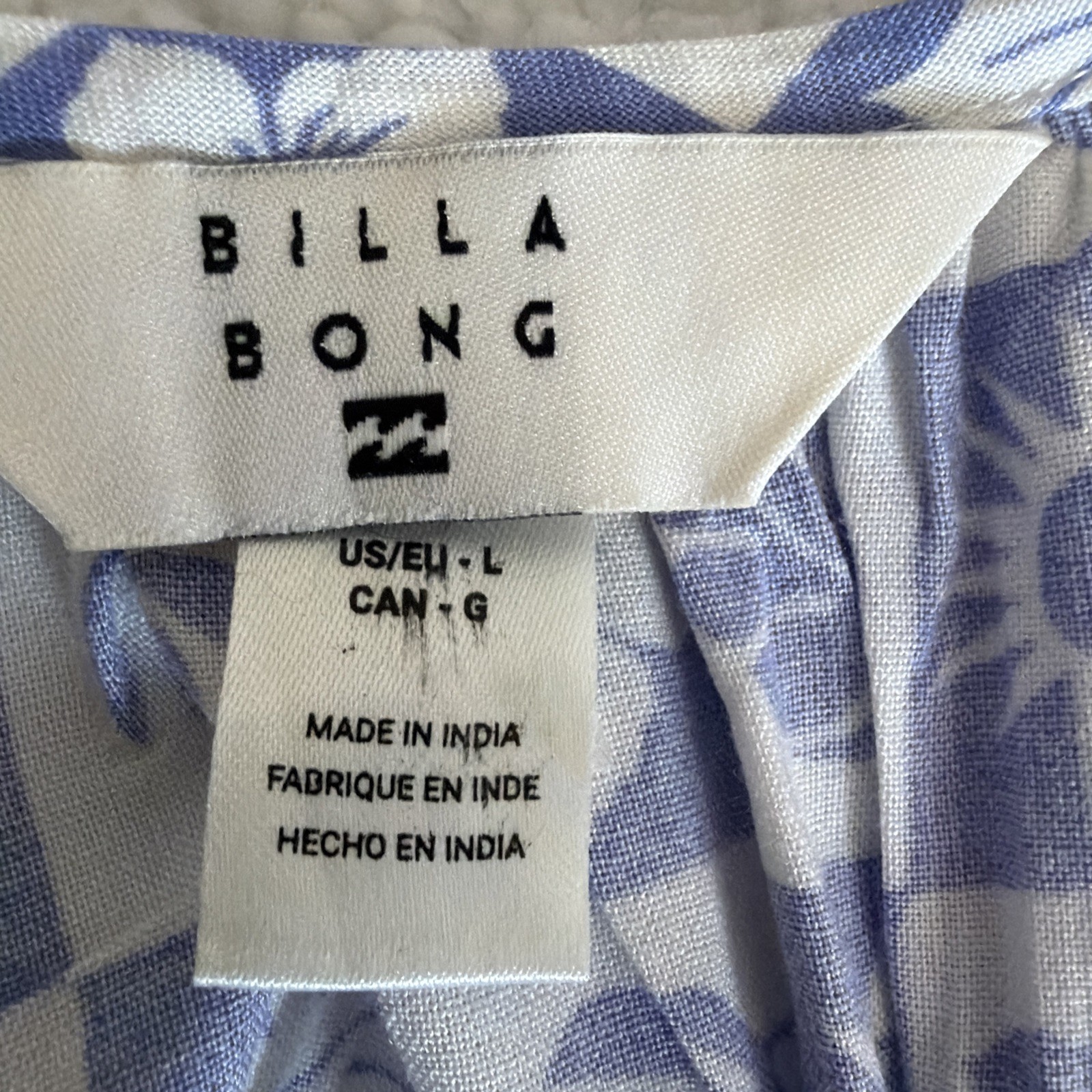 NWT Billabong Sunny Daze Mini Shift Dress Tropical Hawaiian Floral Multi L $49