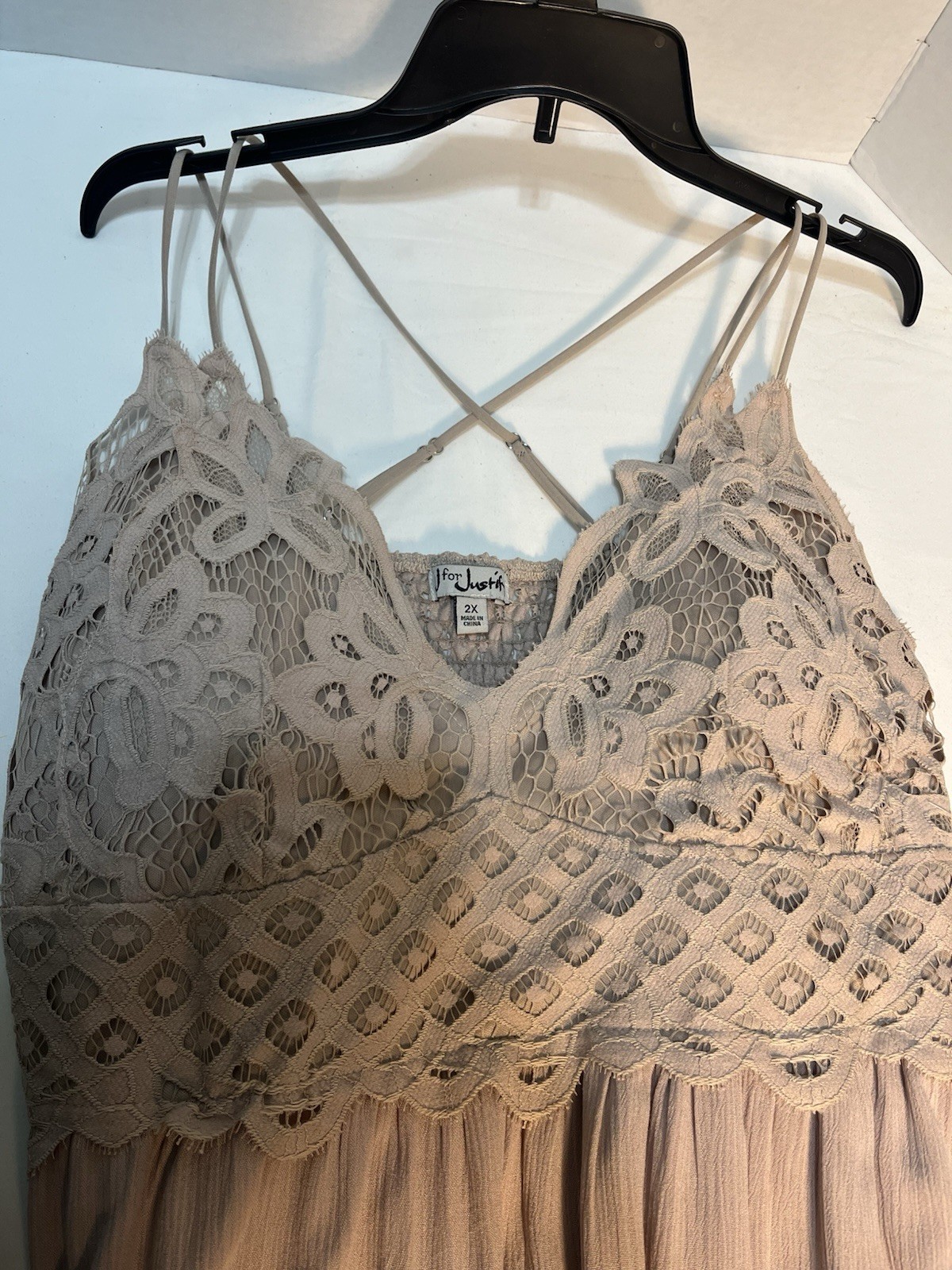 Justify Blush Pink Maxie Dress, 1/2 Slip Lining. 60” Long