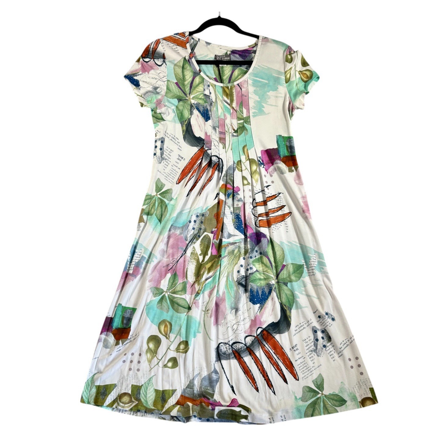 Simply Art by DOLCEZZA Happy With Spring Dress Women’s M White Knit Viscose NEW