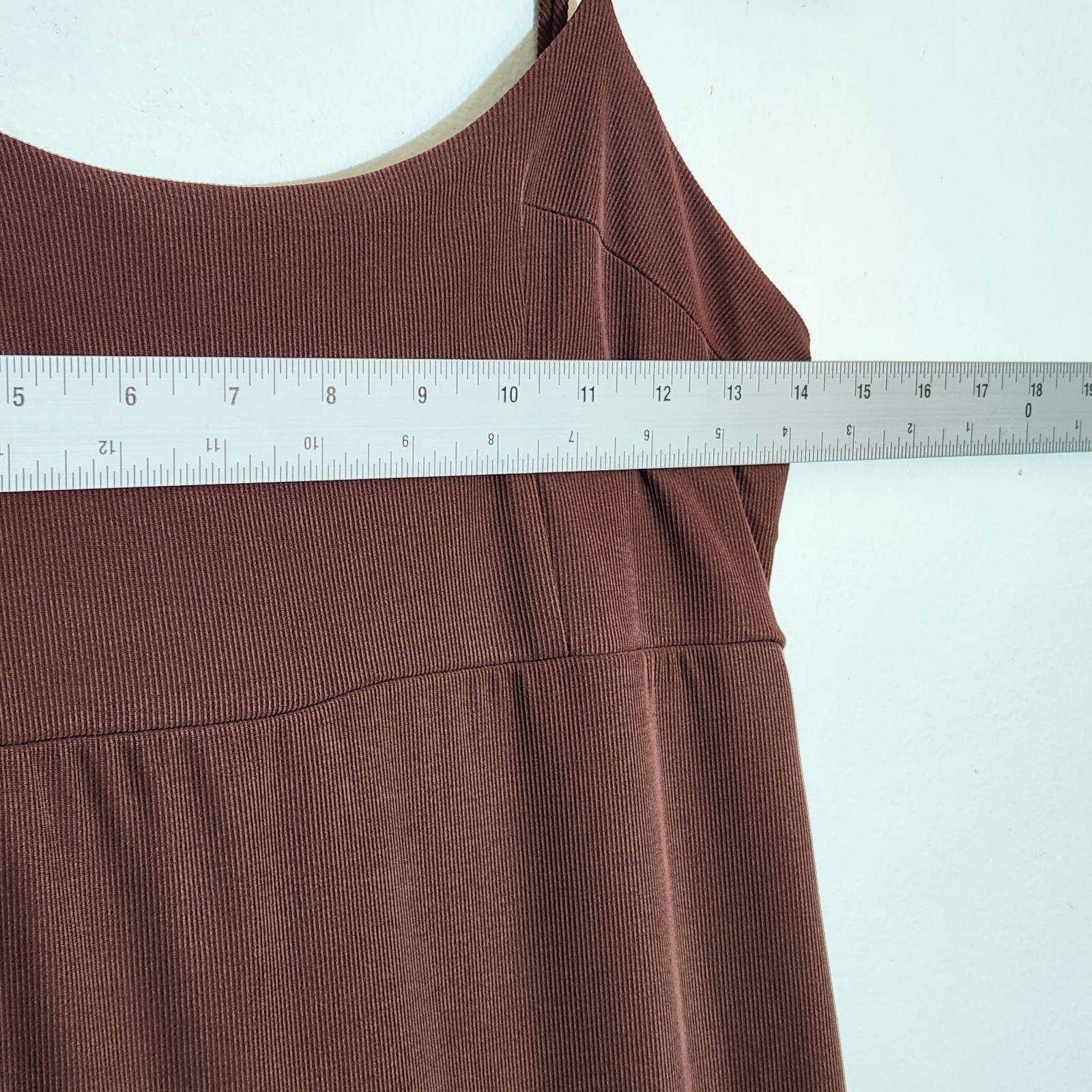Wild Fable Womens Chocolate Brown Sleeveless Bodycon Midi Dress Size XS