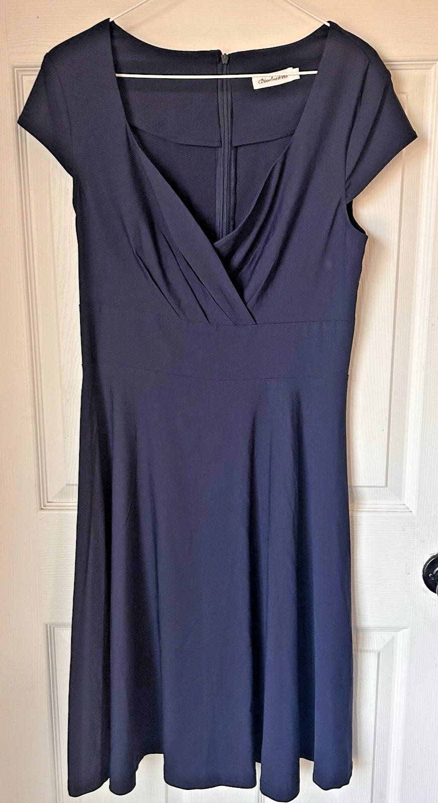 Swing Dress Bbonlinedress Women Retro Cocktail Party Navy Blue Size Large F