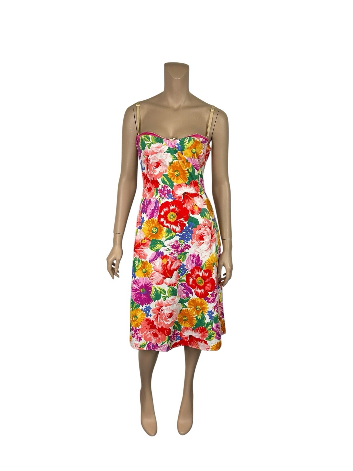 Vtg Dolce & Gabbana D&G Floral Print Dress IT 40