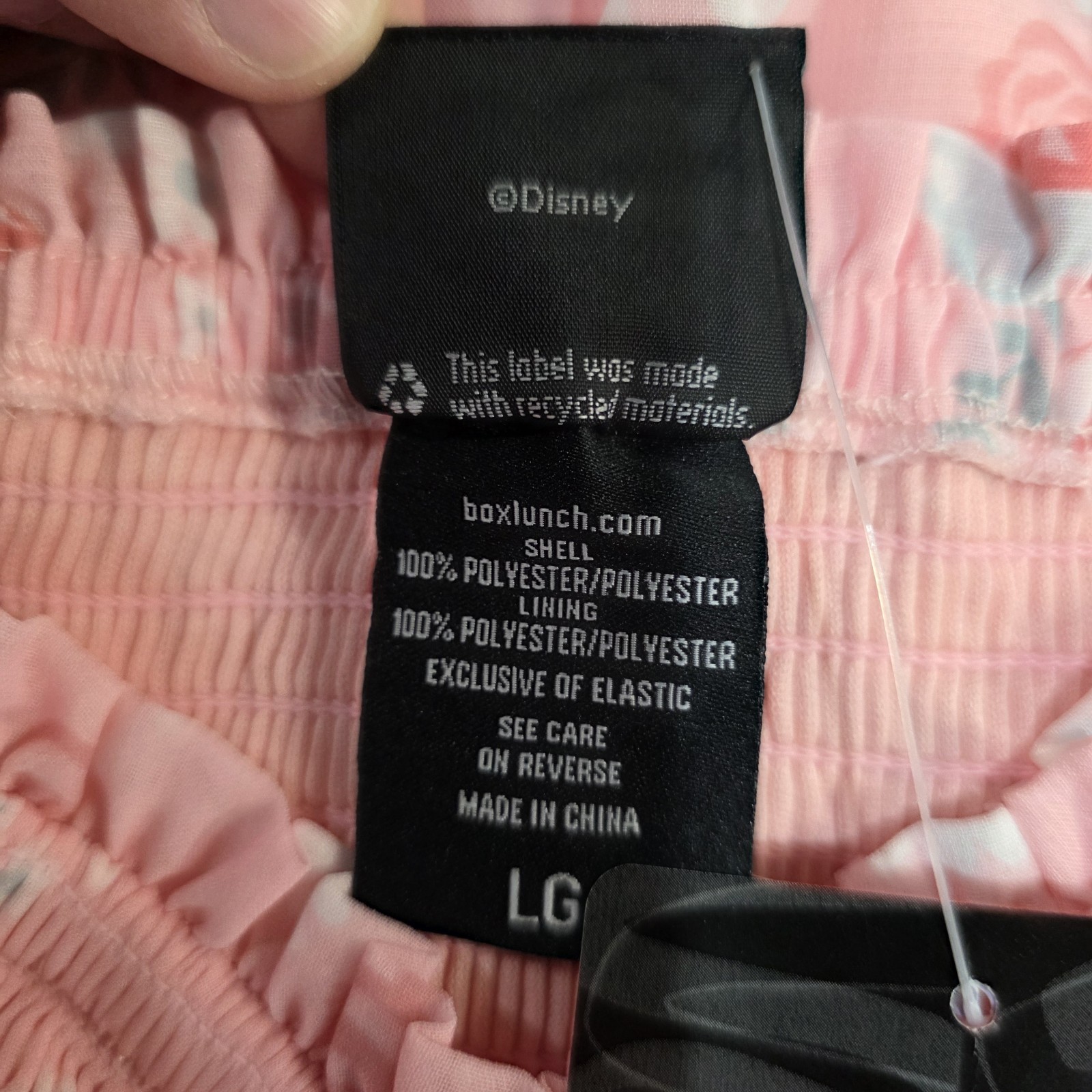 New Disney BoxLunch Smocked Dress Large Pink Alice in Wonderland Her Universe