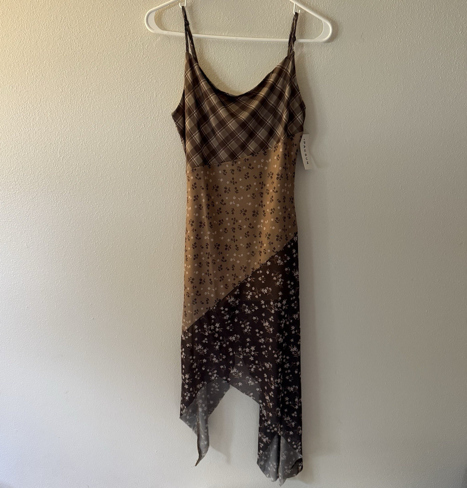 Pacsun Beverly and Beck Multicolor Floral Midi Slip Dress Spaghetti Strap Size S
