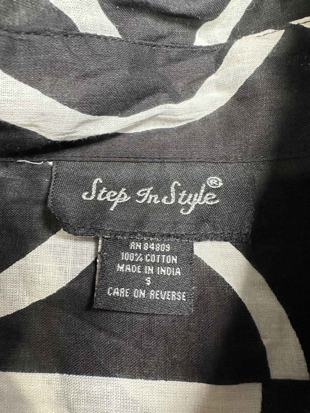 Step In Style Cotton Button Down Asymmetrical Long Sleeve Dress S Lagenlook