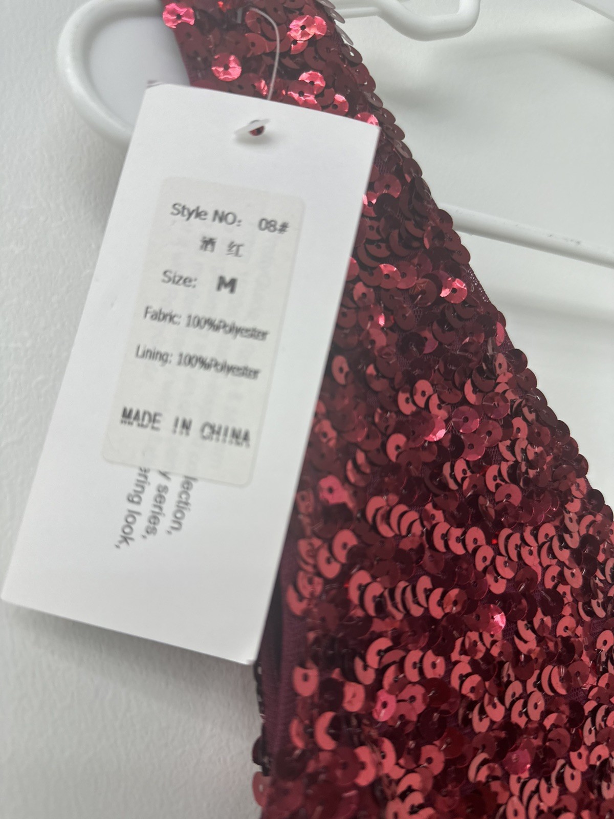 PrettyGuide Sequin Bodycon Dress Women S Burgundy Red V-Neck Mini Party Clubwear