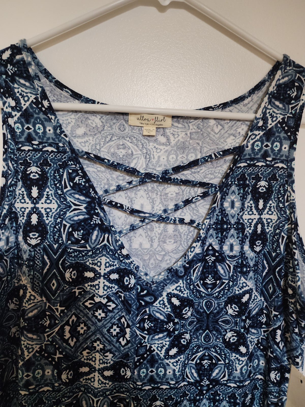 Ultra Flirt Dress Blue Multicolor – New With Tags – Women’s XL