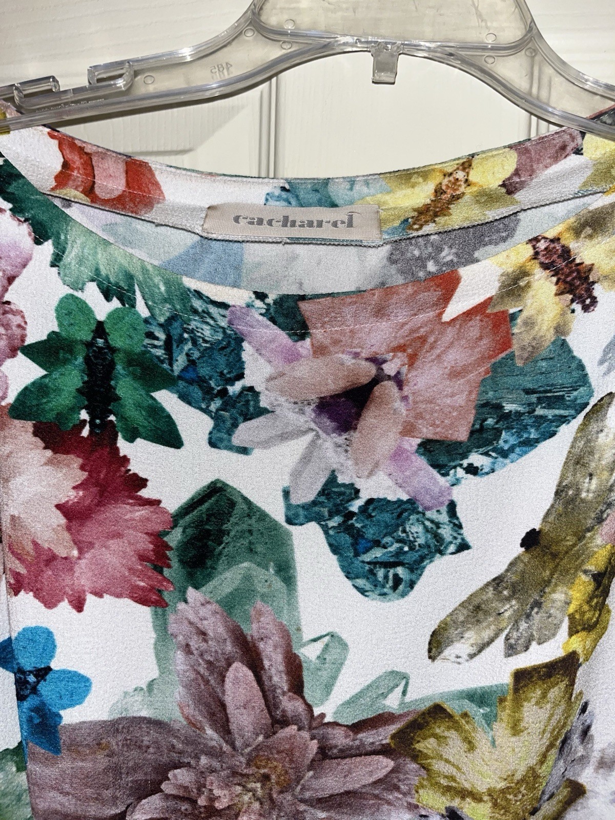 Cacharel Floral Print Multicolored Dress Sz 6