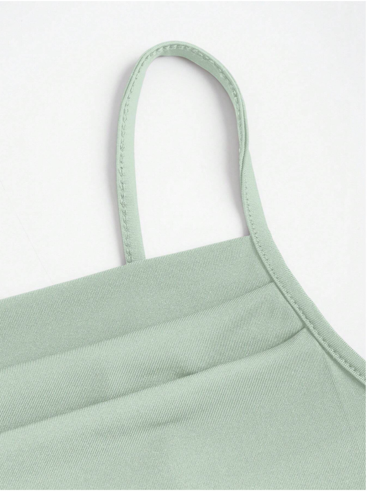 Mint Green MOD Solid Ruched Mermaid Hem Cami Dress Sz XS S M L