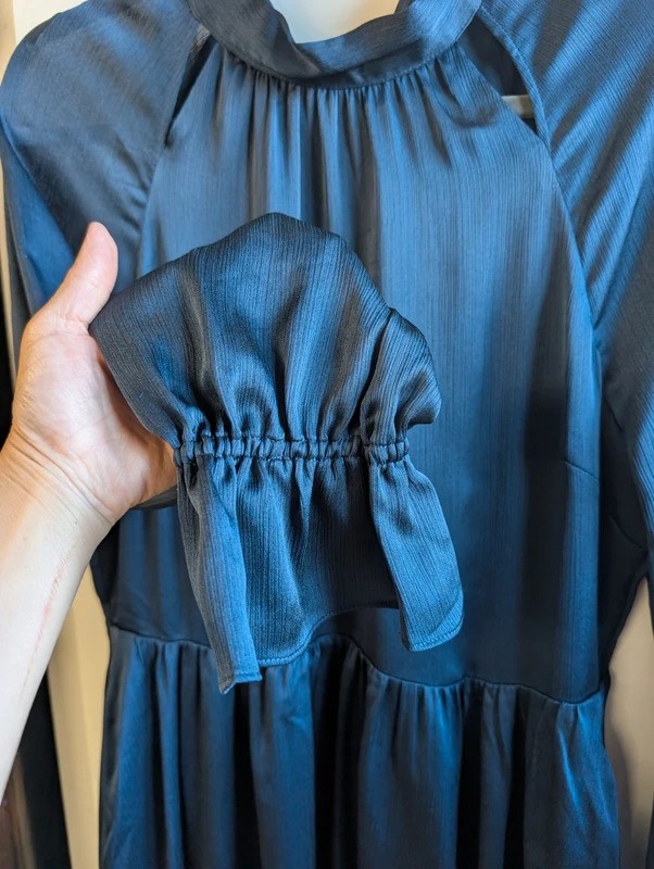 Ted Baker Navy Mini Dress UK 14 New With Tags Elegant Long Sleeve Occasion Dress