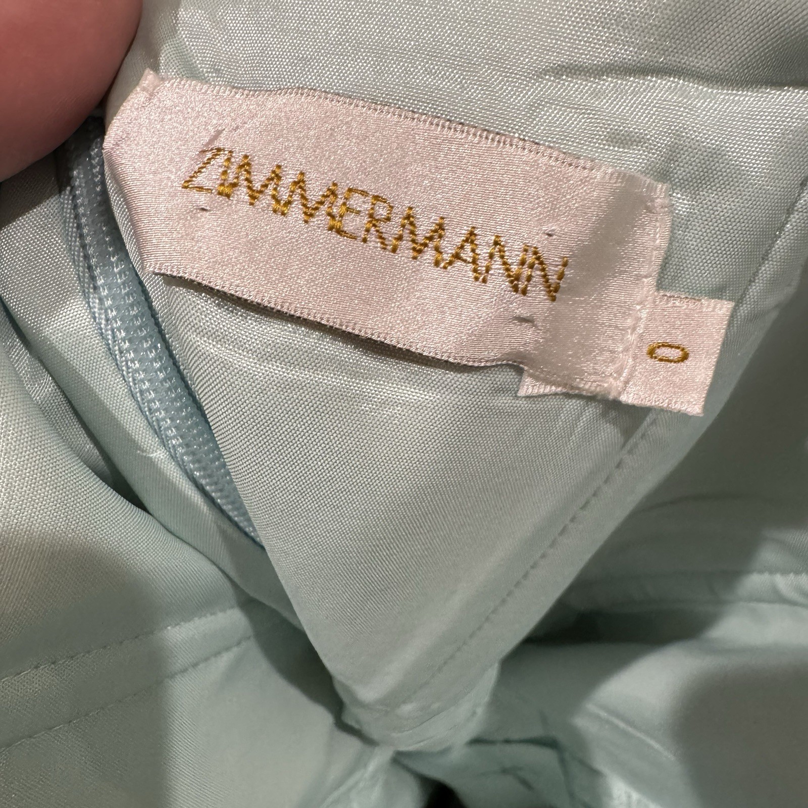 Zimmermann Valiant Inverted Brocade | Mint & Yellow | Size 0