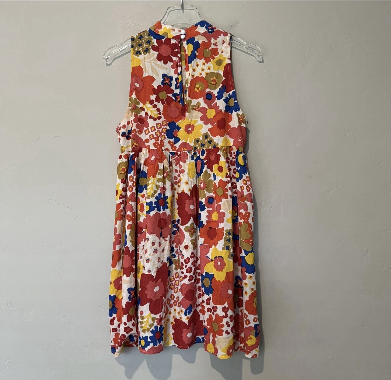 XIX PALMS Dress Womens S Multicolor Sundress Rayon Boho Hawaii Resortwear Cruise