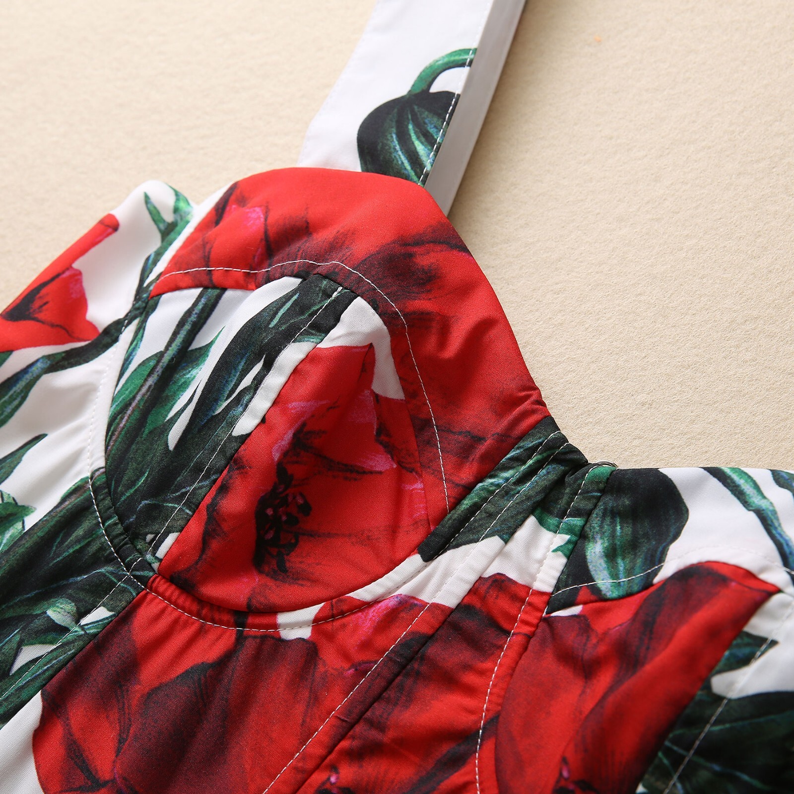 Occident fashion printing Back elastic Elegant sexy women condole belt dress