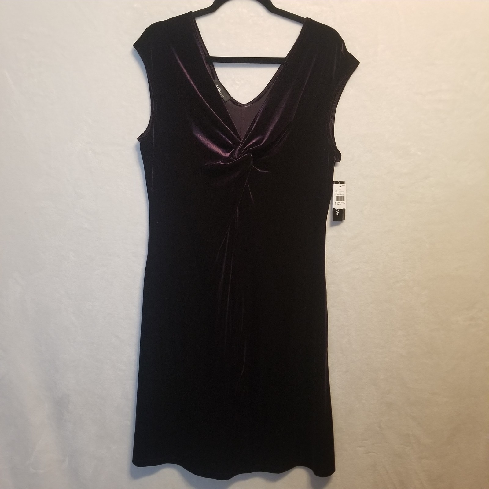 AGB 16 Dress Velvet Eggplant Purple Whimsygoth Dark Romance Goth Witchy NEW