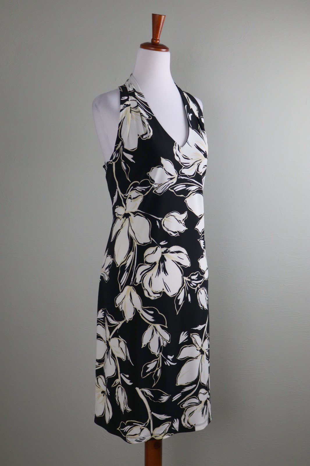 TOMMY BAHAMA $138 Slinky Stretch Shelf Bra Halter Tank Dress Size Medium