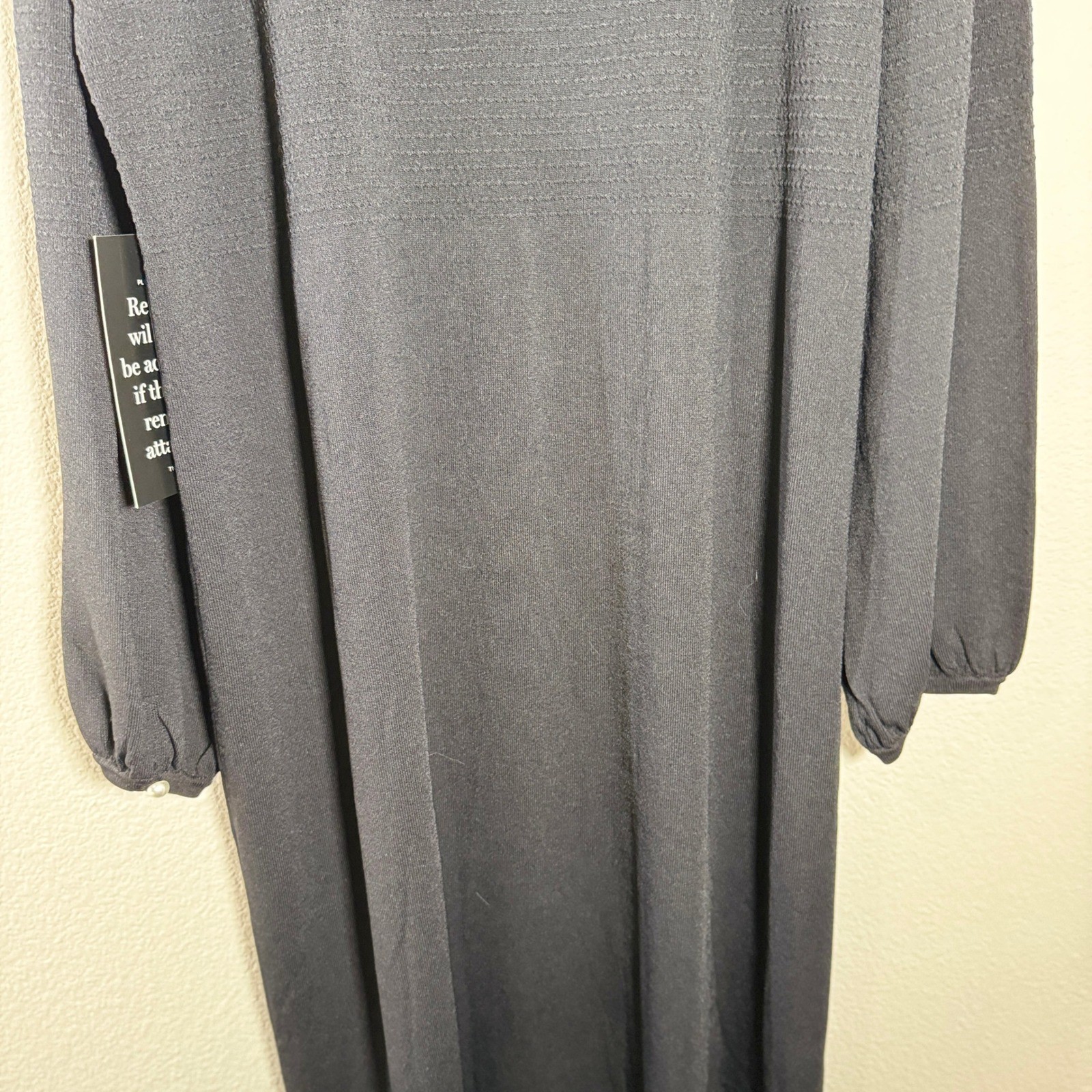 Pomander Place Tuckernuck Black Double Knit Lennox Maxi Sweater Dress XXXL NWT