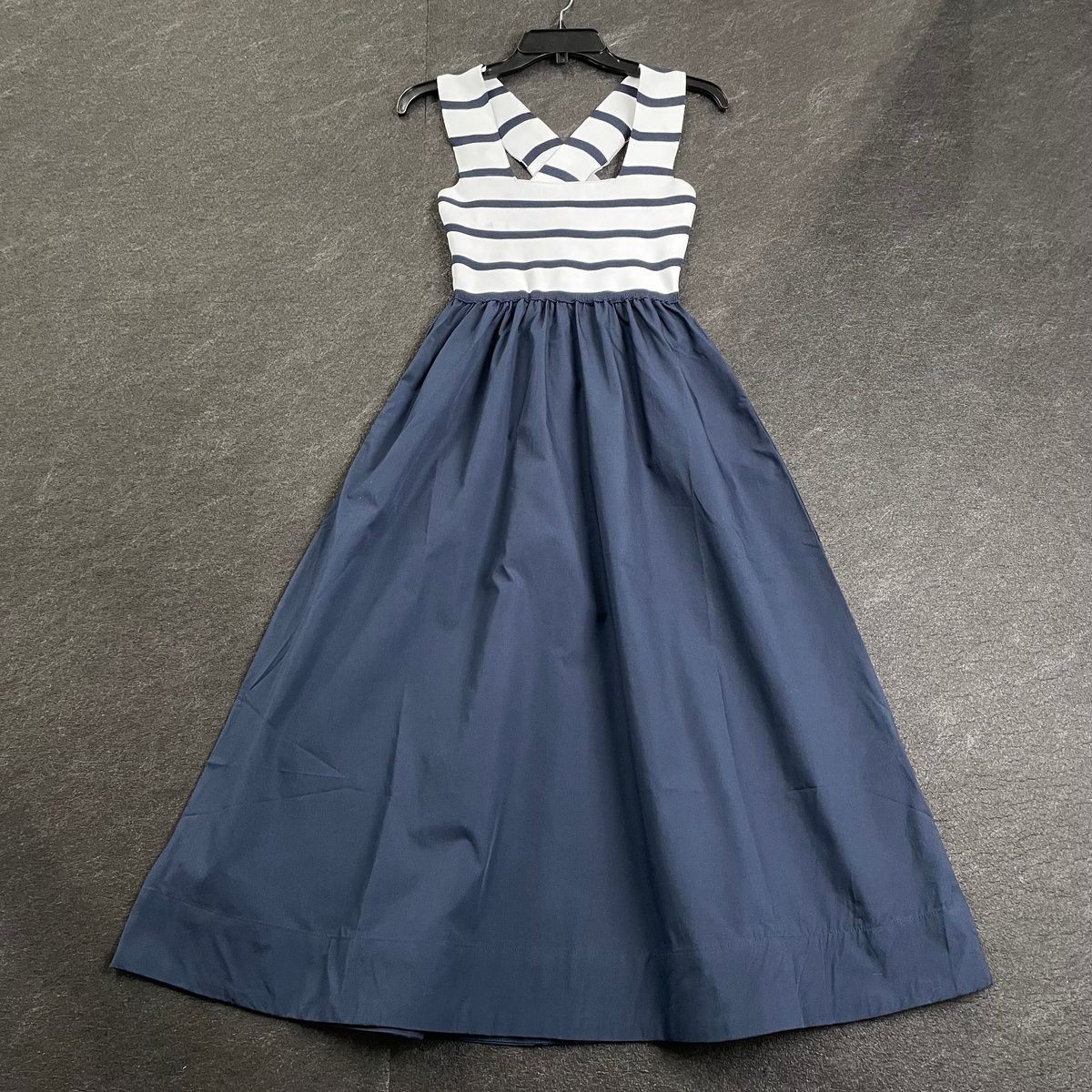 MAEVE Sleeveless Crossback Twofer Dress Women’s Size XS Blue Pattern