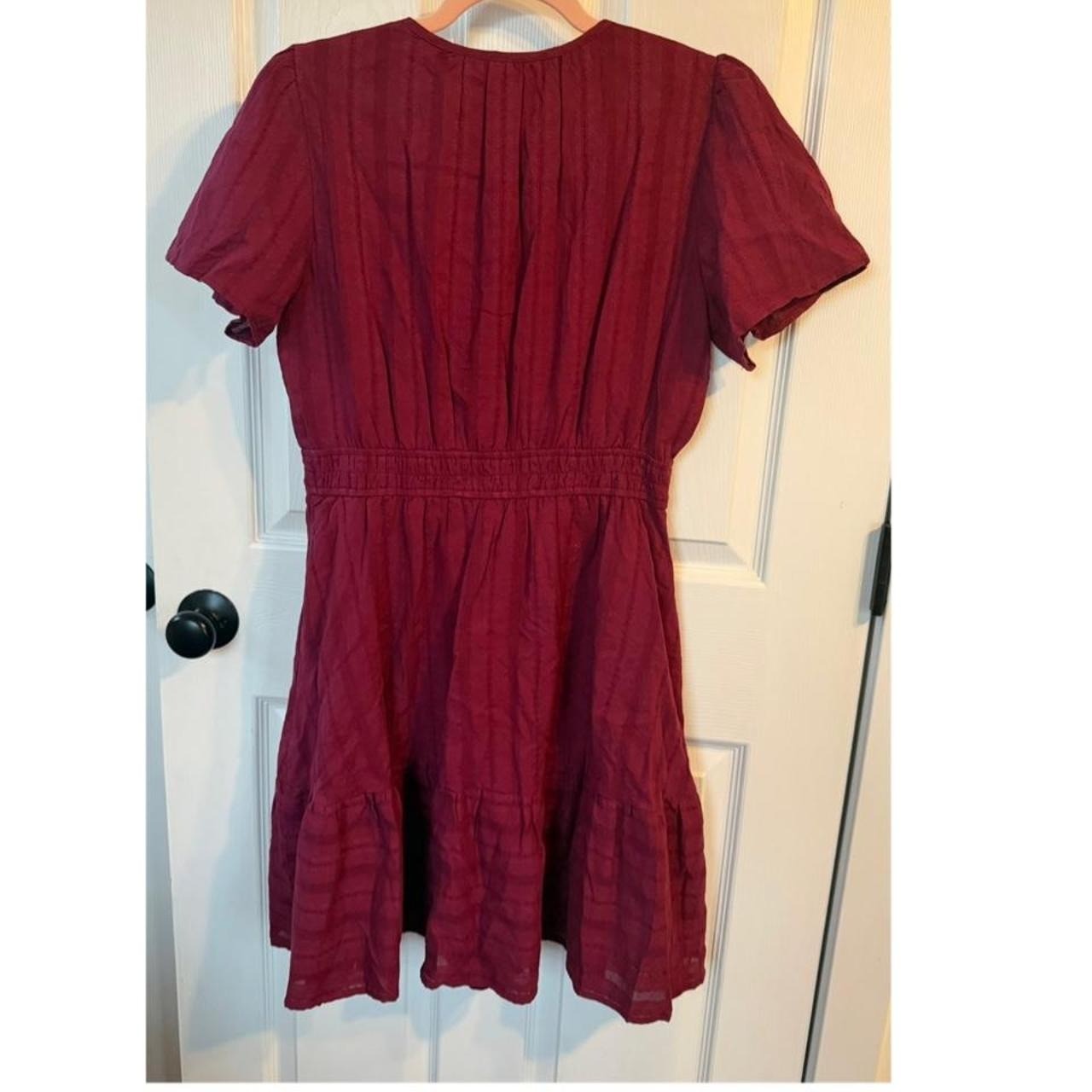Casual Mini Dresses Lightweight Short Sleeve V Neck Elastic Boho Beach Pockets