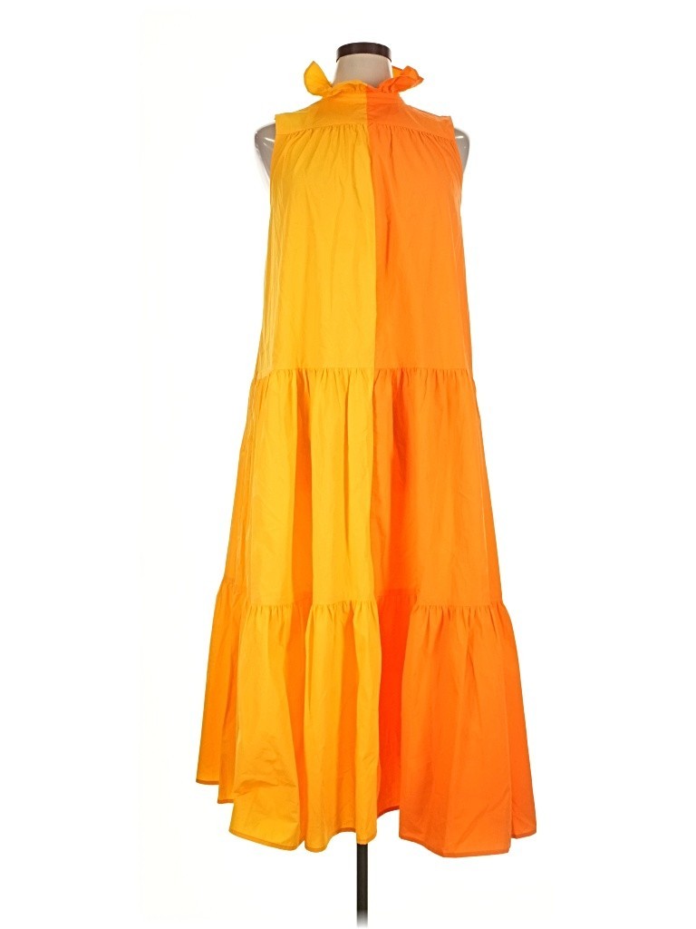 Christopher John Rogers x Target Sleeveless Two-Tone Tiered Maxi Dress Small NWT