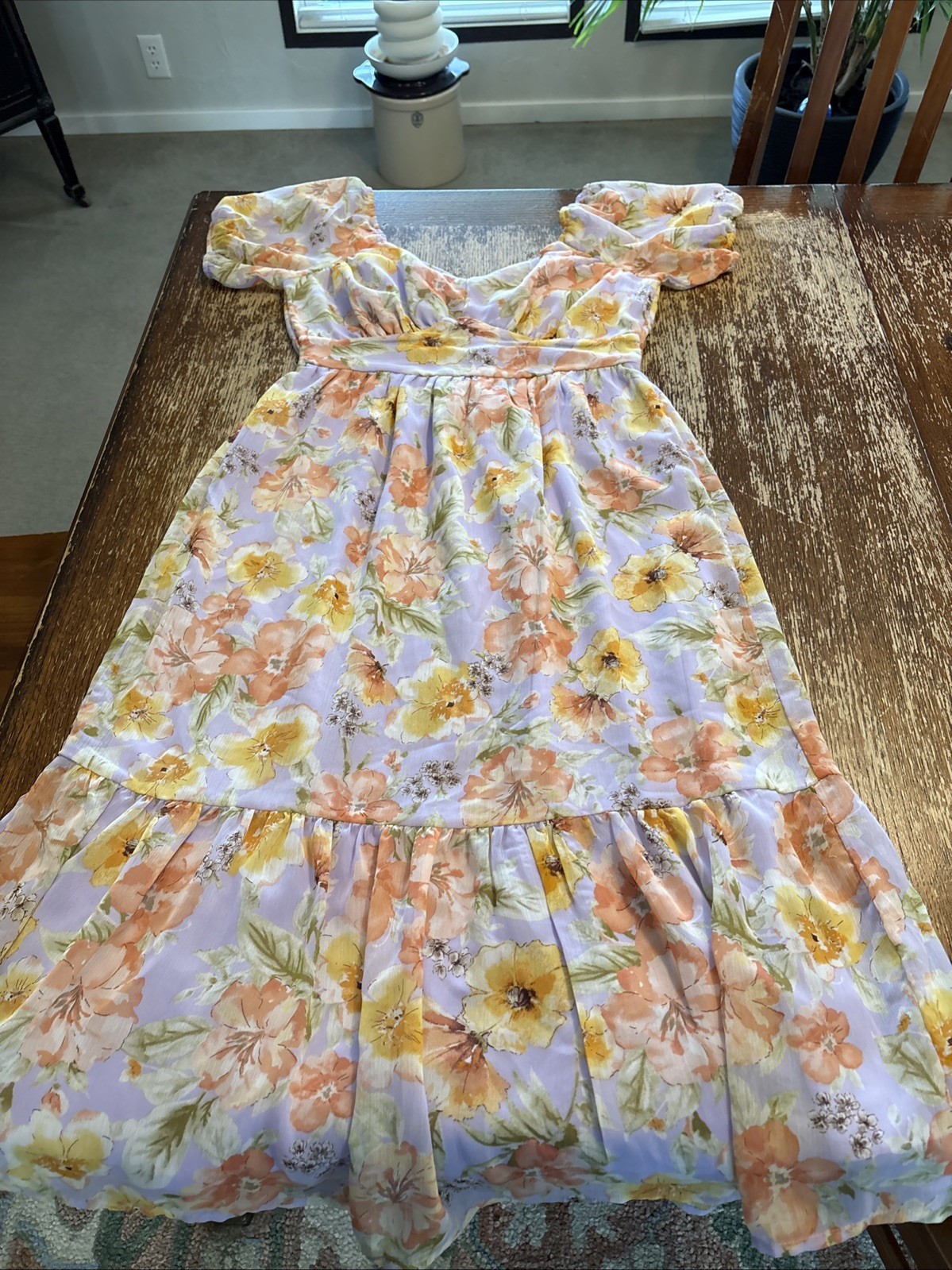 Signify Women’s Floral Lavender Dress Size M