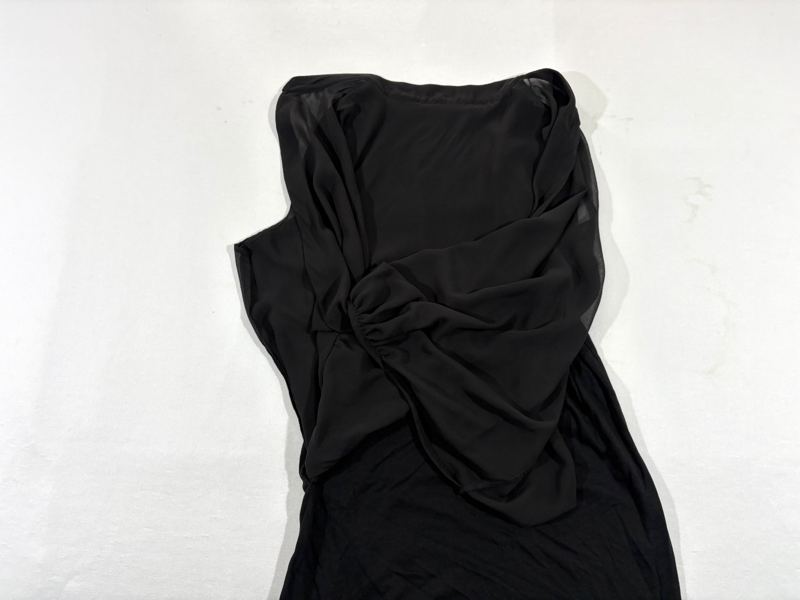 All Saints Black Siri Sleeveless Mini Dress Sheath Blouson Cocktail Grunge Sz 4