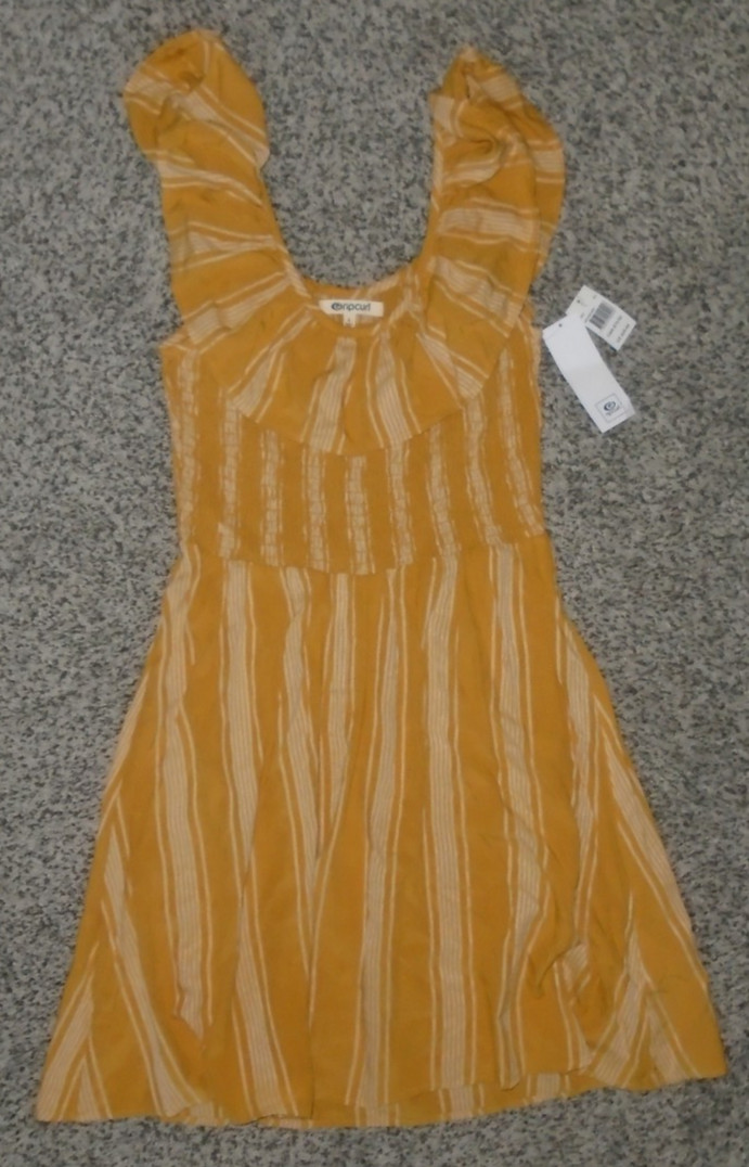 Rip Curl Fiesta Stripe Summer Dress Women Large NEW