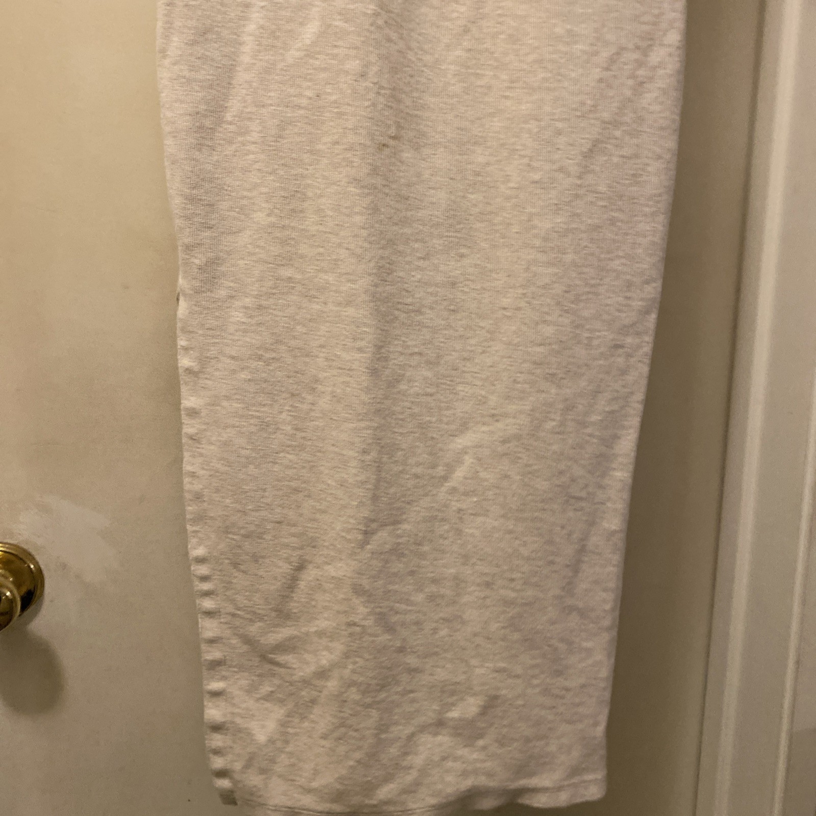Ann Taylor Hooded Long Beige Pull Over Dress With Side Slit, XS