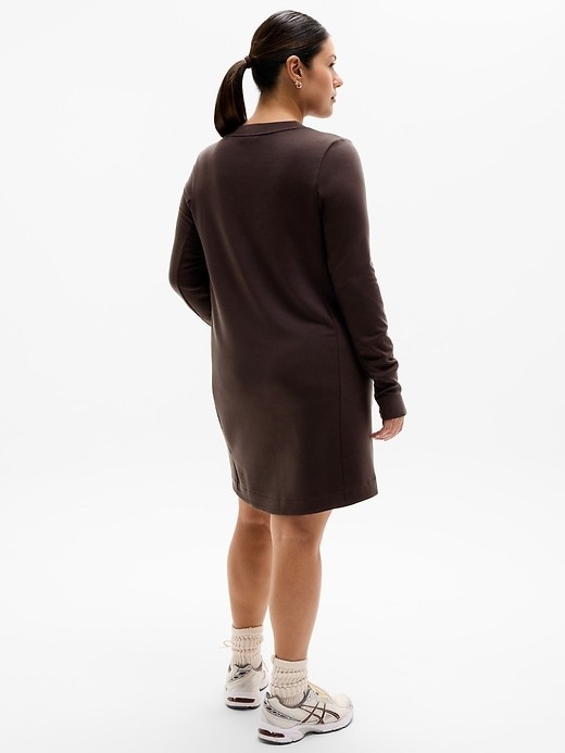 Athleta Small Coaster Luxe Sweatshirt Dress Truffle NWT !#659310