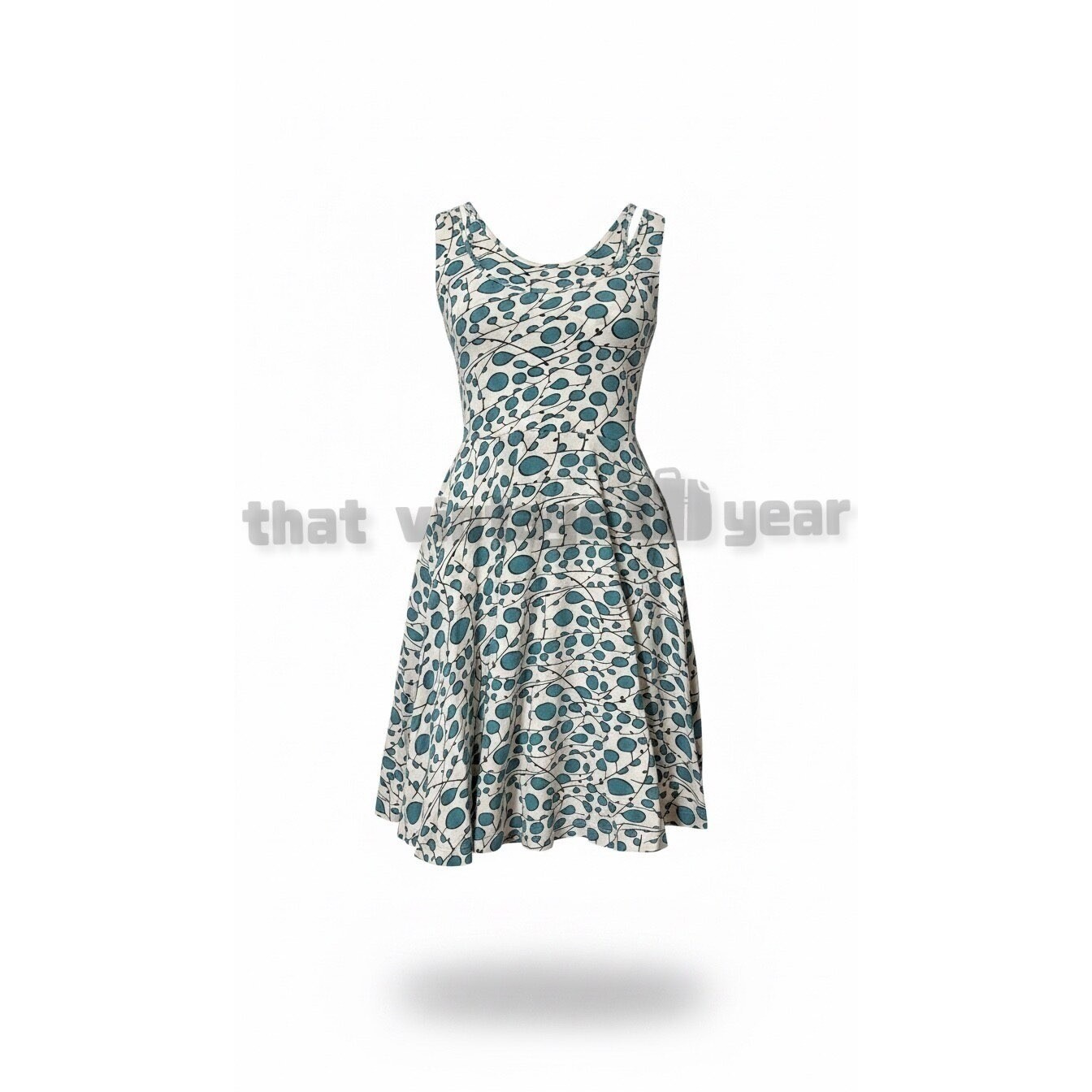 Effie’s Heart MODCLOTH Retro Pin Up Bubble Dots Flare Dress, Small