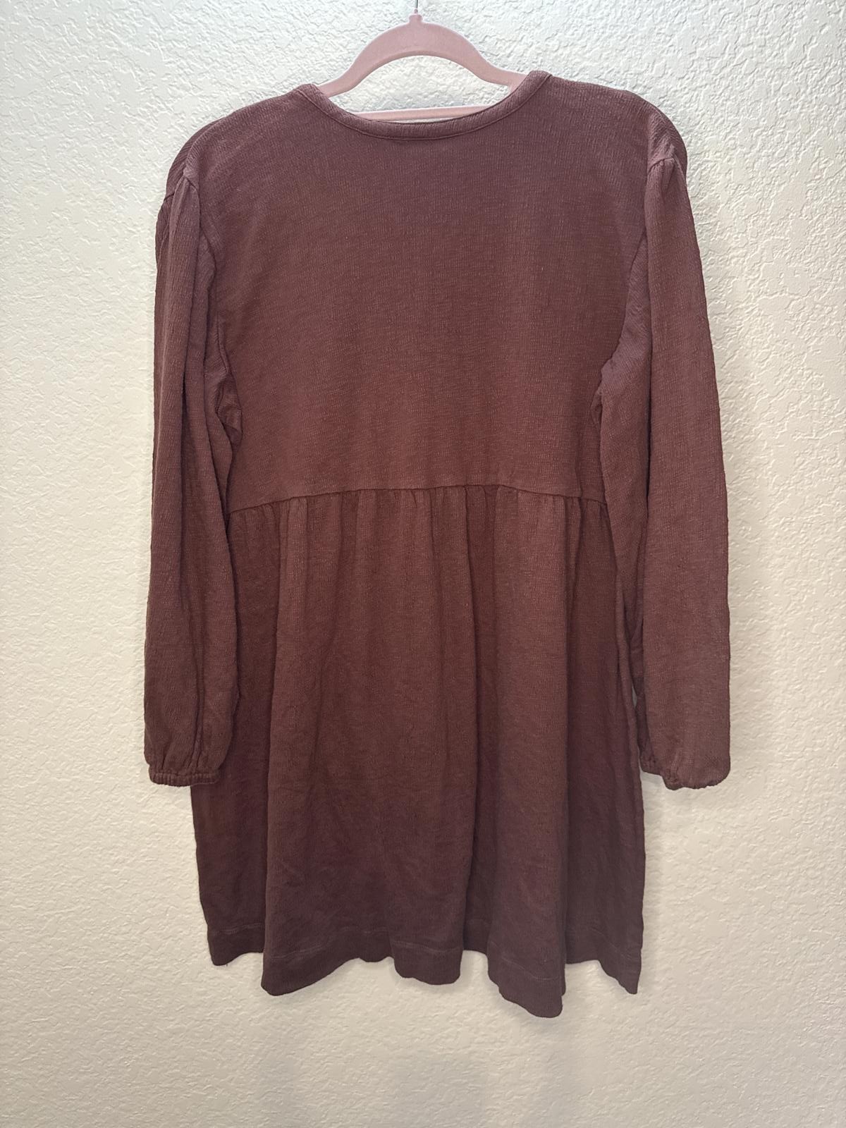 Richer Poorer Cloud Weave Maroon Button Up Dress Size Medium