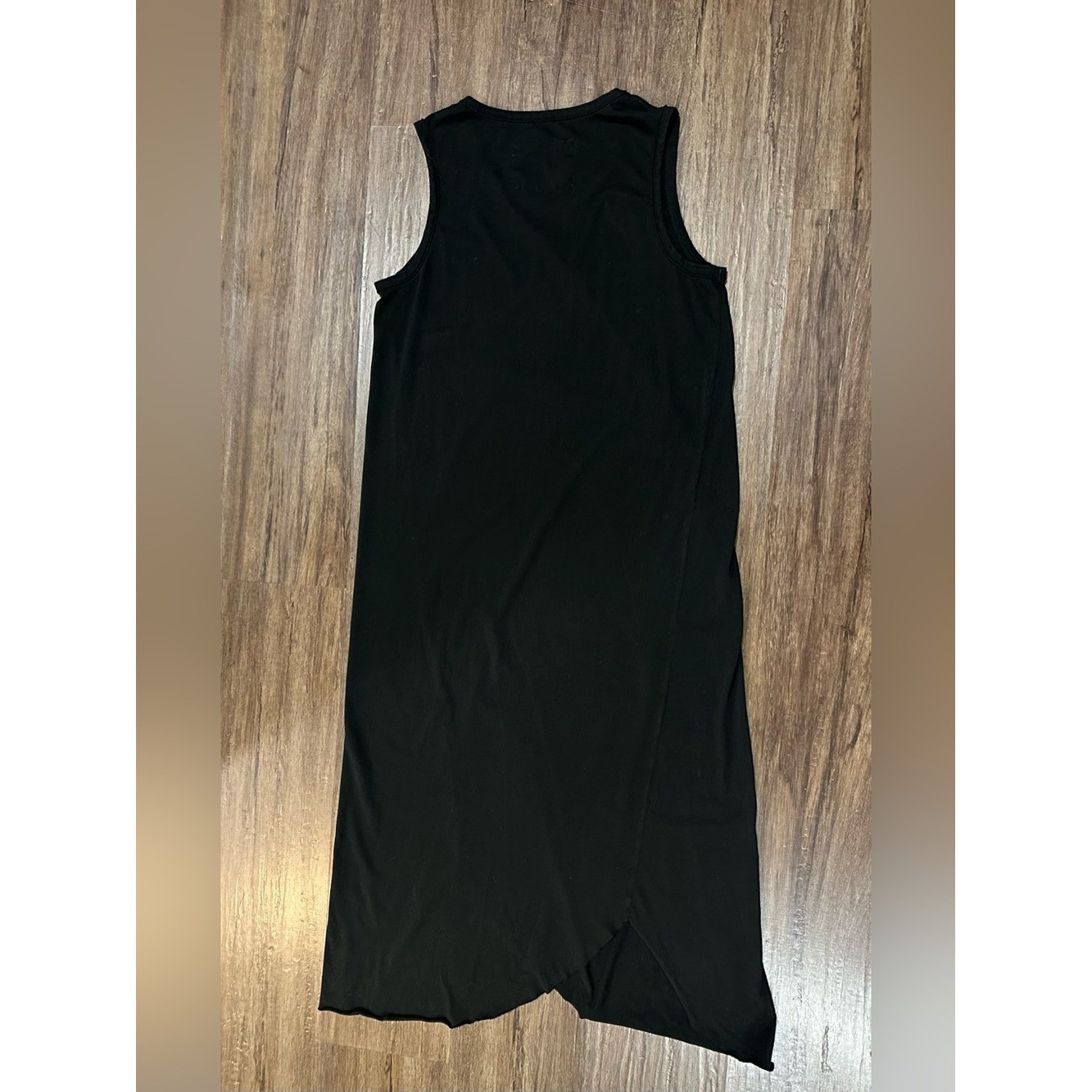 Frank and Eileen Easy Side Slit Tank Midi Dress in Dark Navy. Size S