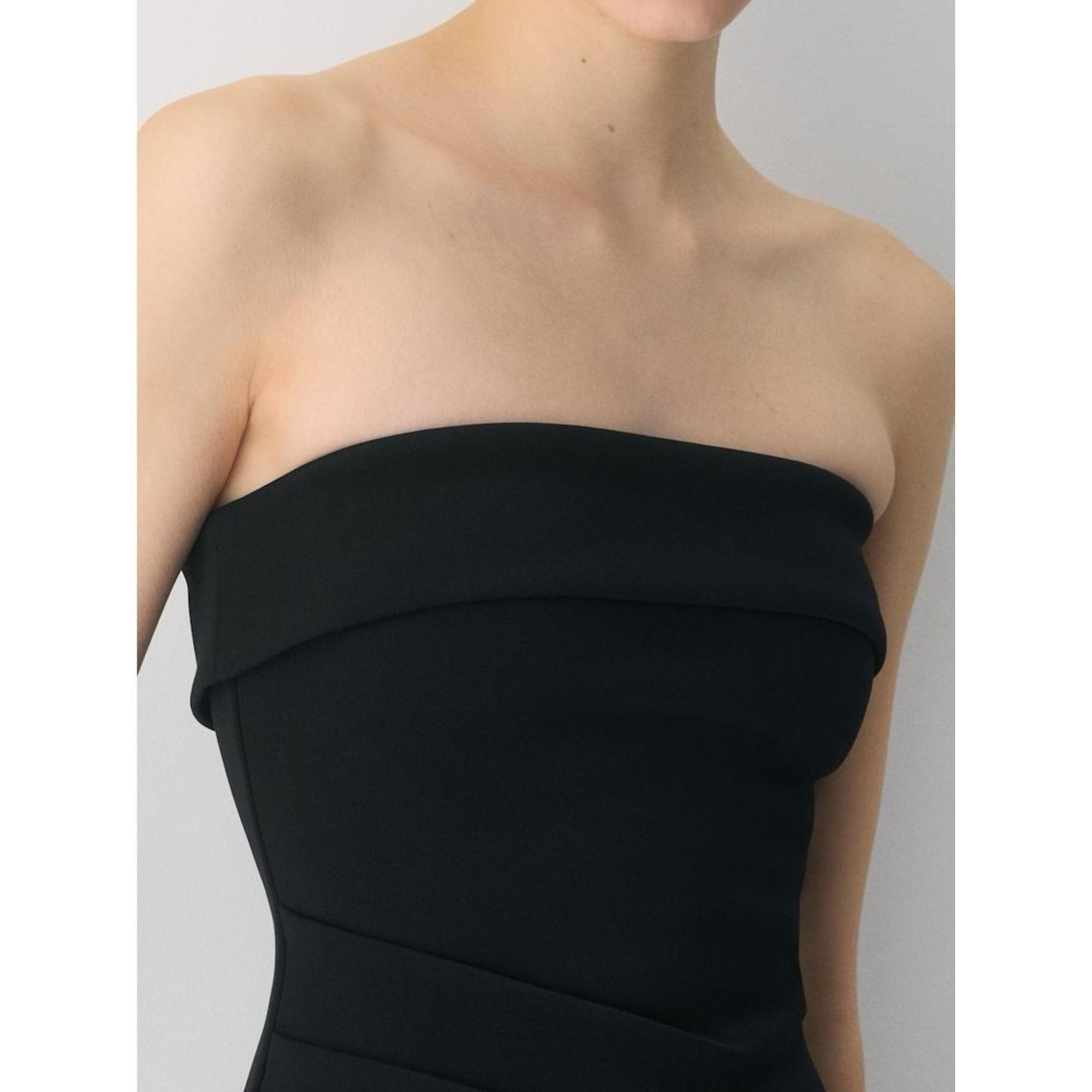 Aritzia Babaton Strapless Black Midi Eyecatcher Dress NWT XS