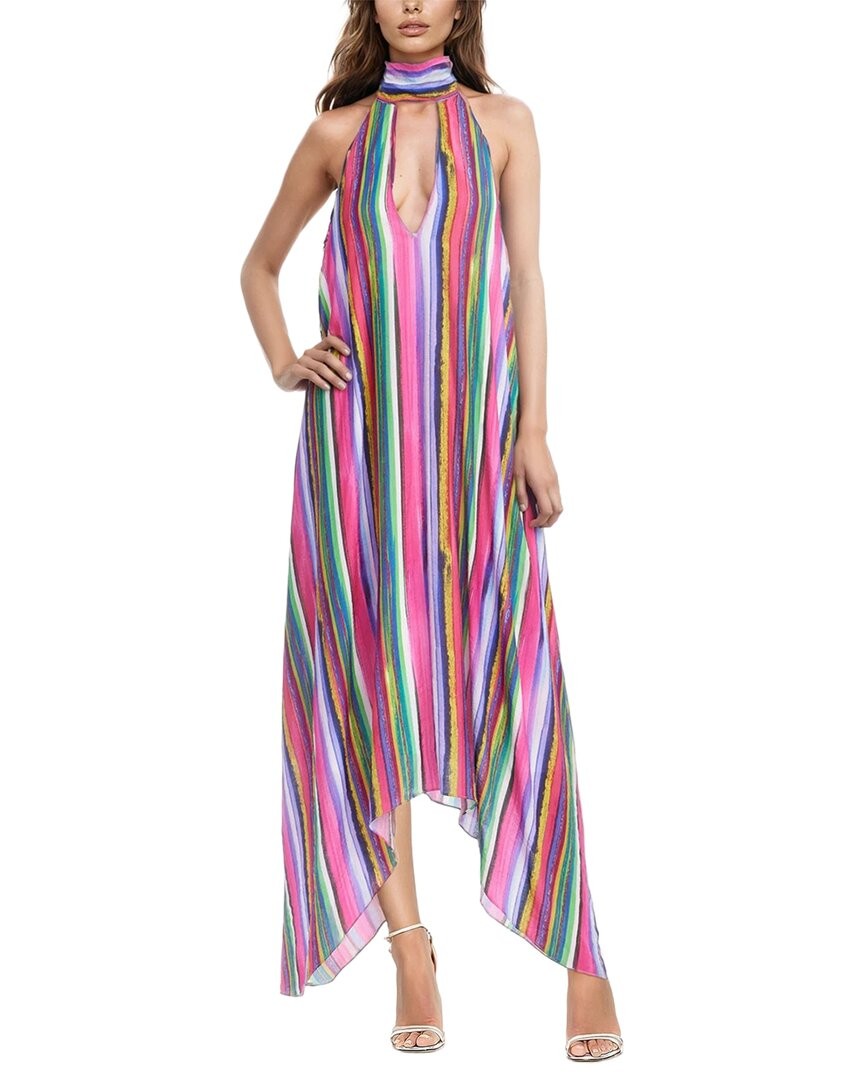 Jewel Badgley Mischka Stripe Flowy Dress Women’s 10