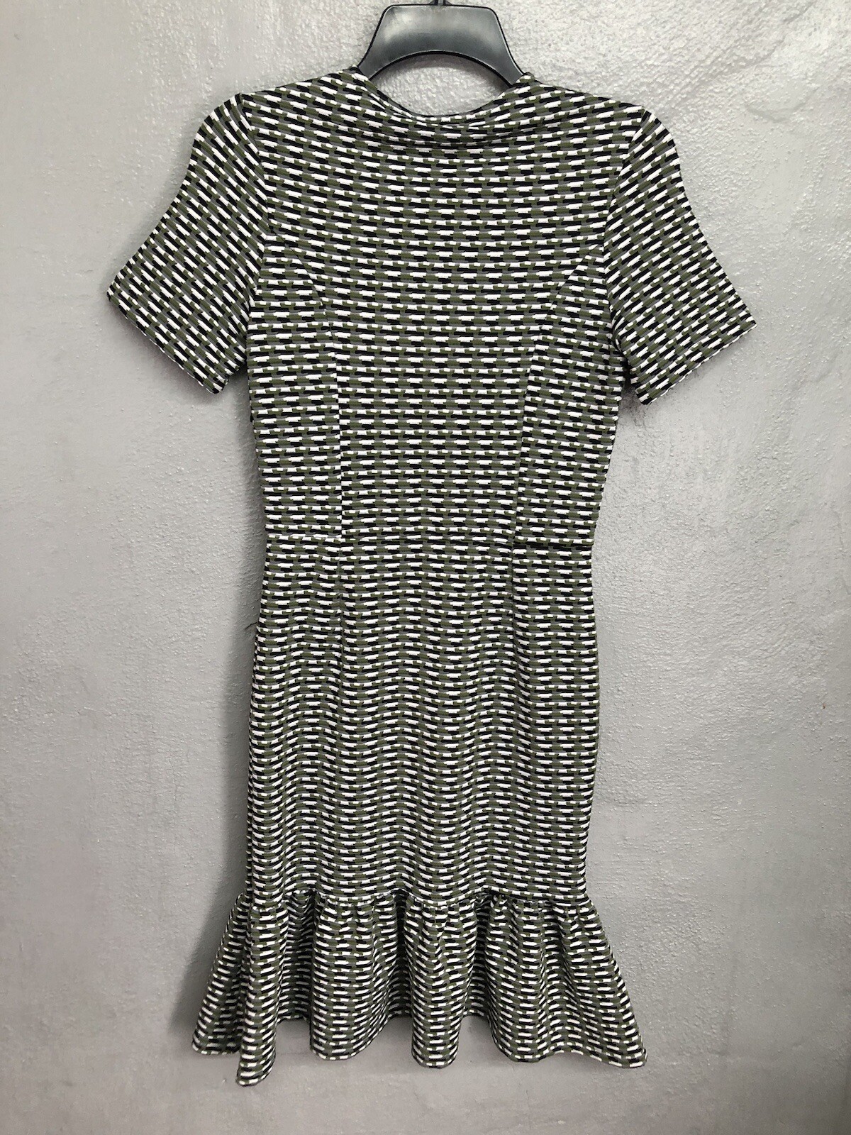 Opening Ceremony Size Medium Dress Multi Olive Short Sleeve Stretch NEW!