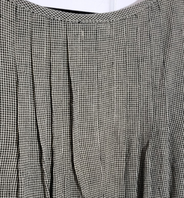 $128 NWT Tulip Clothing Lexi Dress Micro Houndstooth Lagenlook Cotton Pockets XL