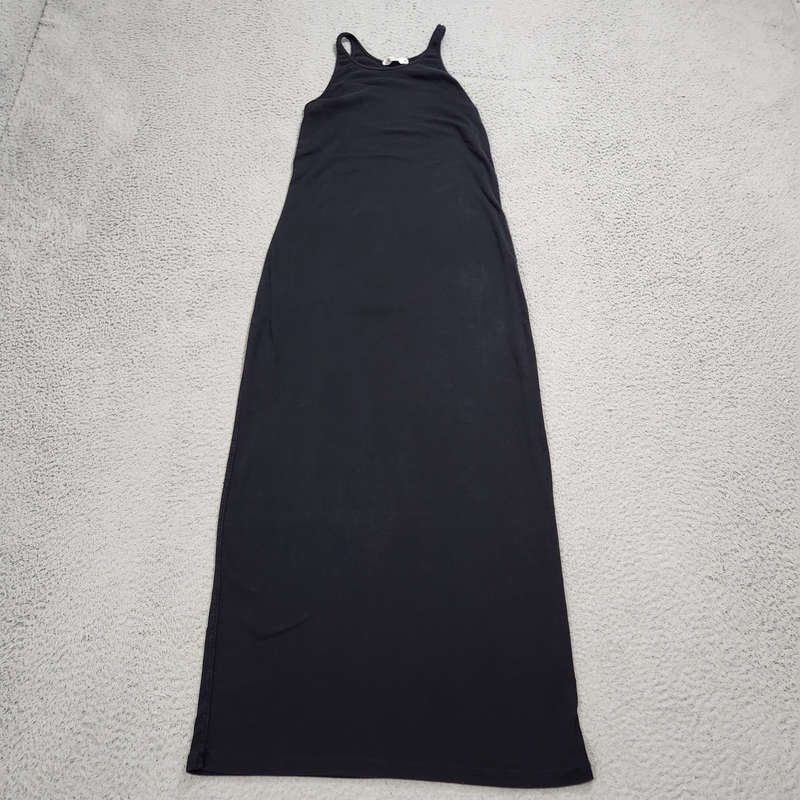 Stateside Dress Womens Medium Black Tank Midi Stretch Minimalist US Made