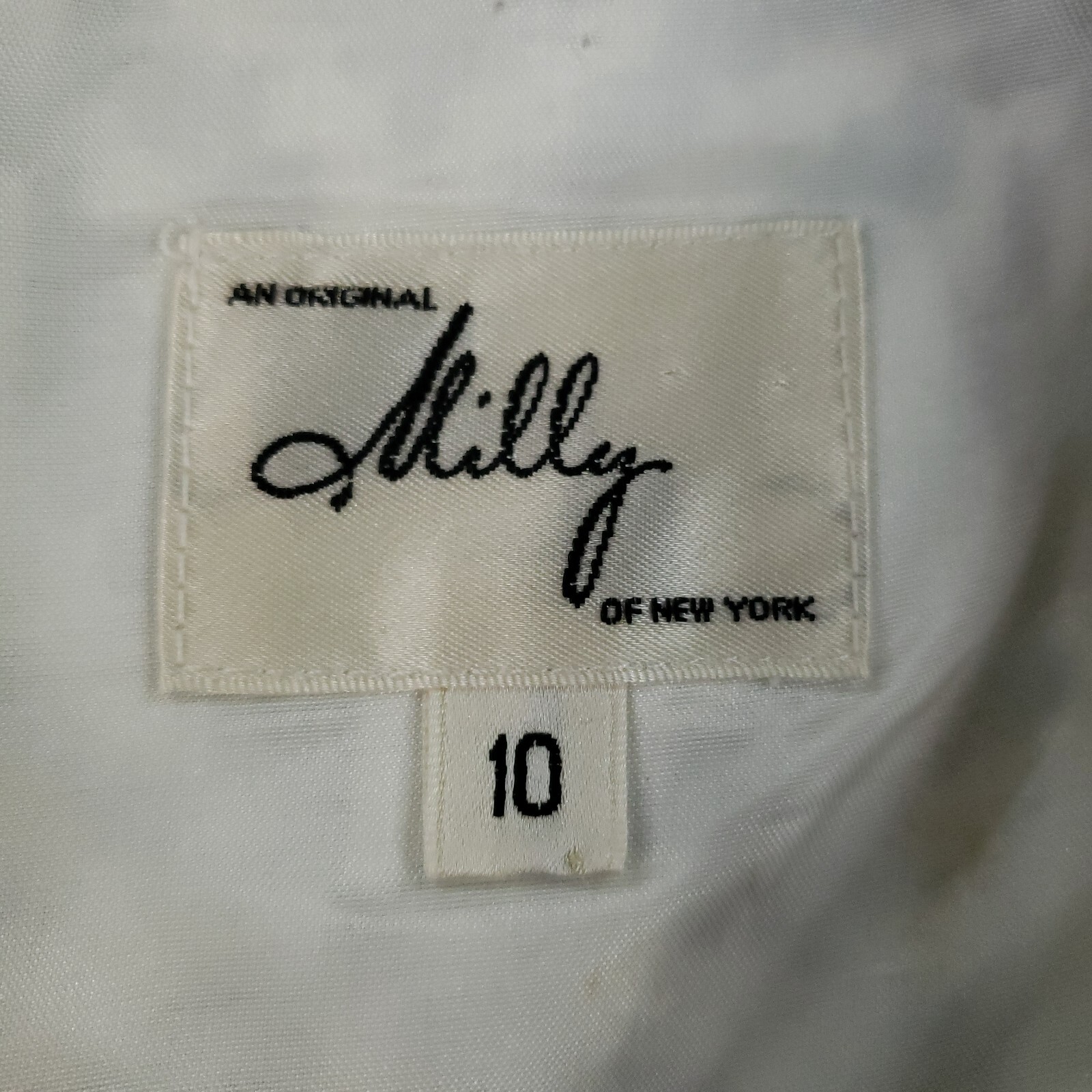 Milly Dress Womens Size 10 Black White 100% Silk Lightweight Straps Lined