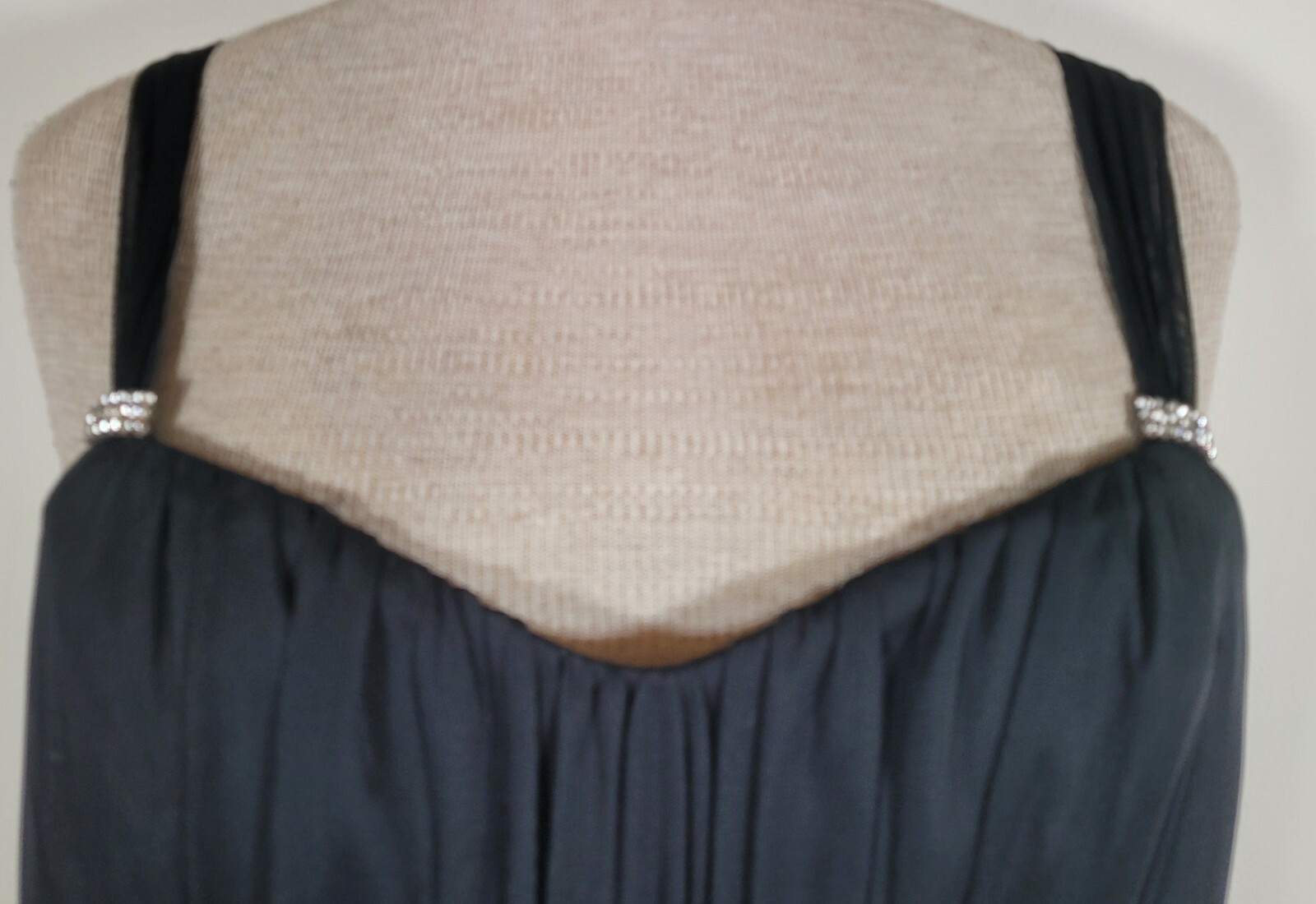 Trixxi Size Large Flowy & Soft Sleeveless Black Dress Waist 30 Inches
