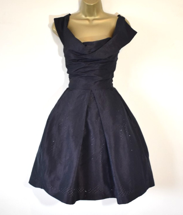 VIVIENNE WESTWOOD Corset Look Dress 14 Fit Flare Saturday Sunday Races Cruise